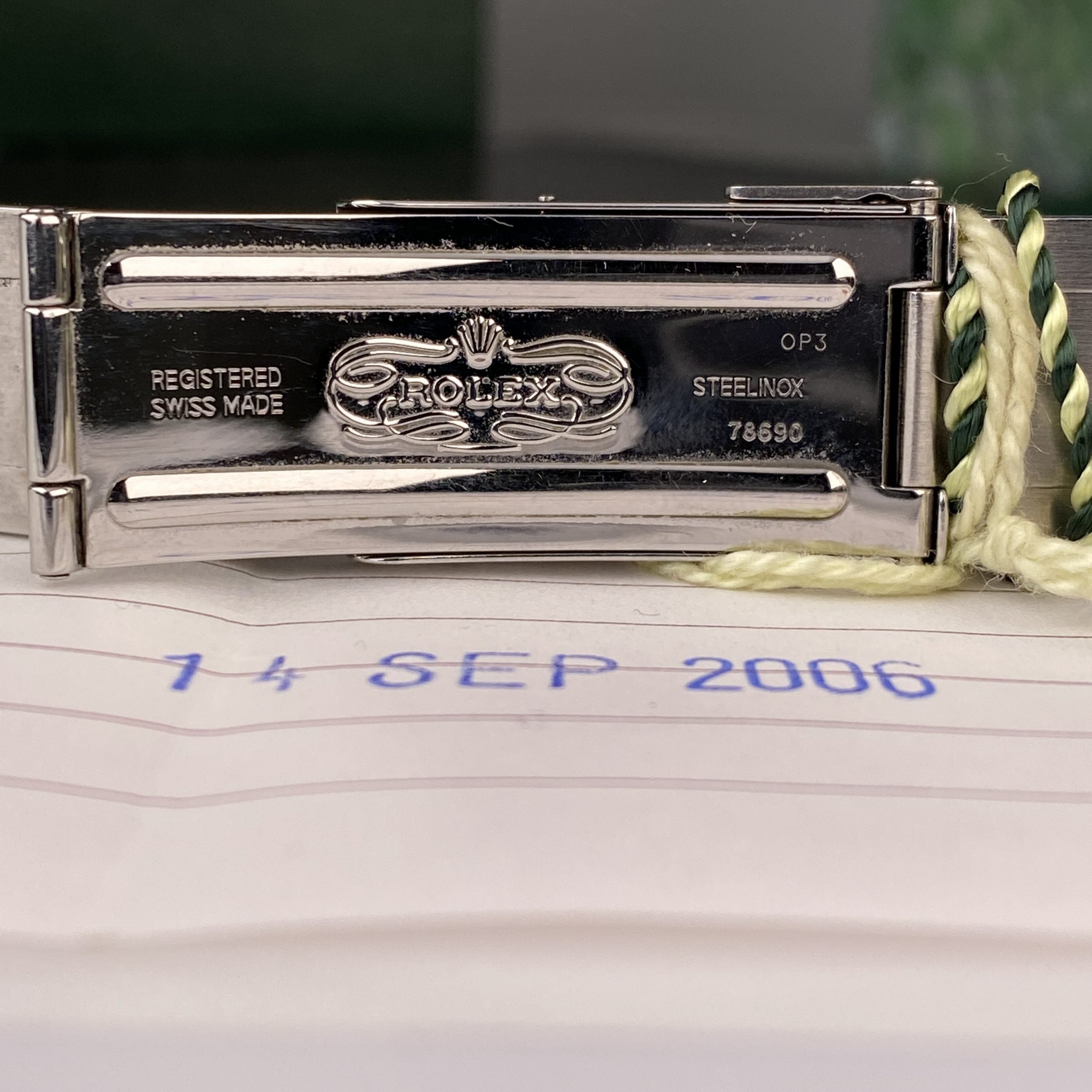 2006 Rolex Explorer 114270 Unpolished Complete Set Box & Papers