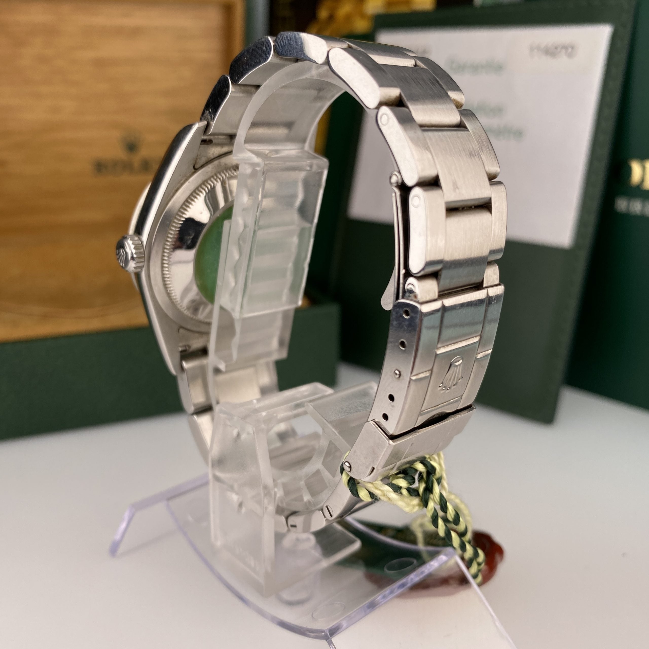 2006 Rolex Explorer 114270 Unpolished Complete Set Box & Papers