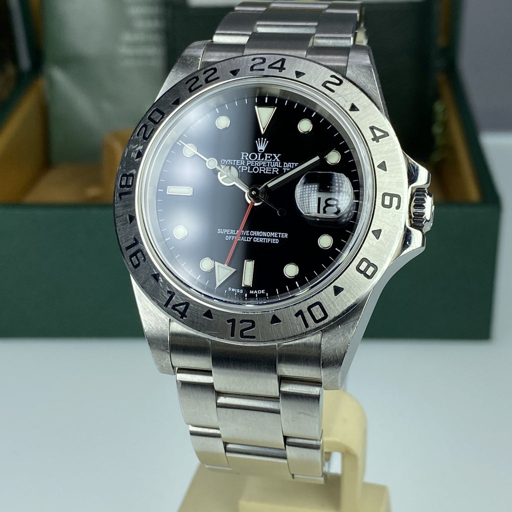 2006 Rolex Explorer II 16570 Full Set Box & Papers Unpolished Collectors set