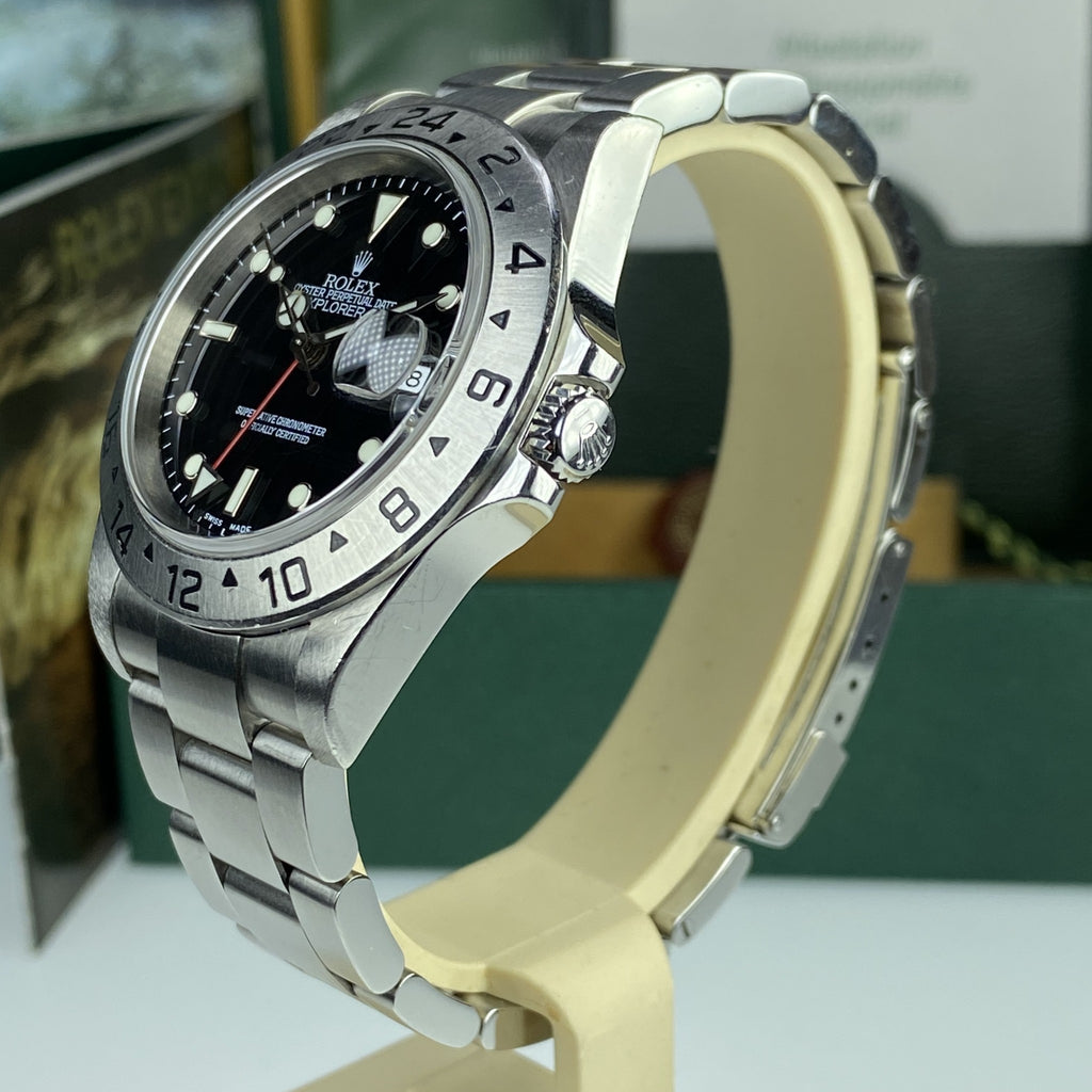 2006 Rolex Explorer II 16570 Full Set Box & Papers Unpolished Collectors set