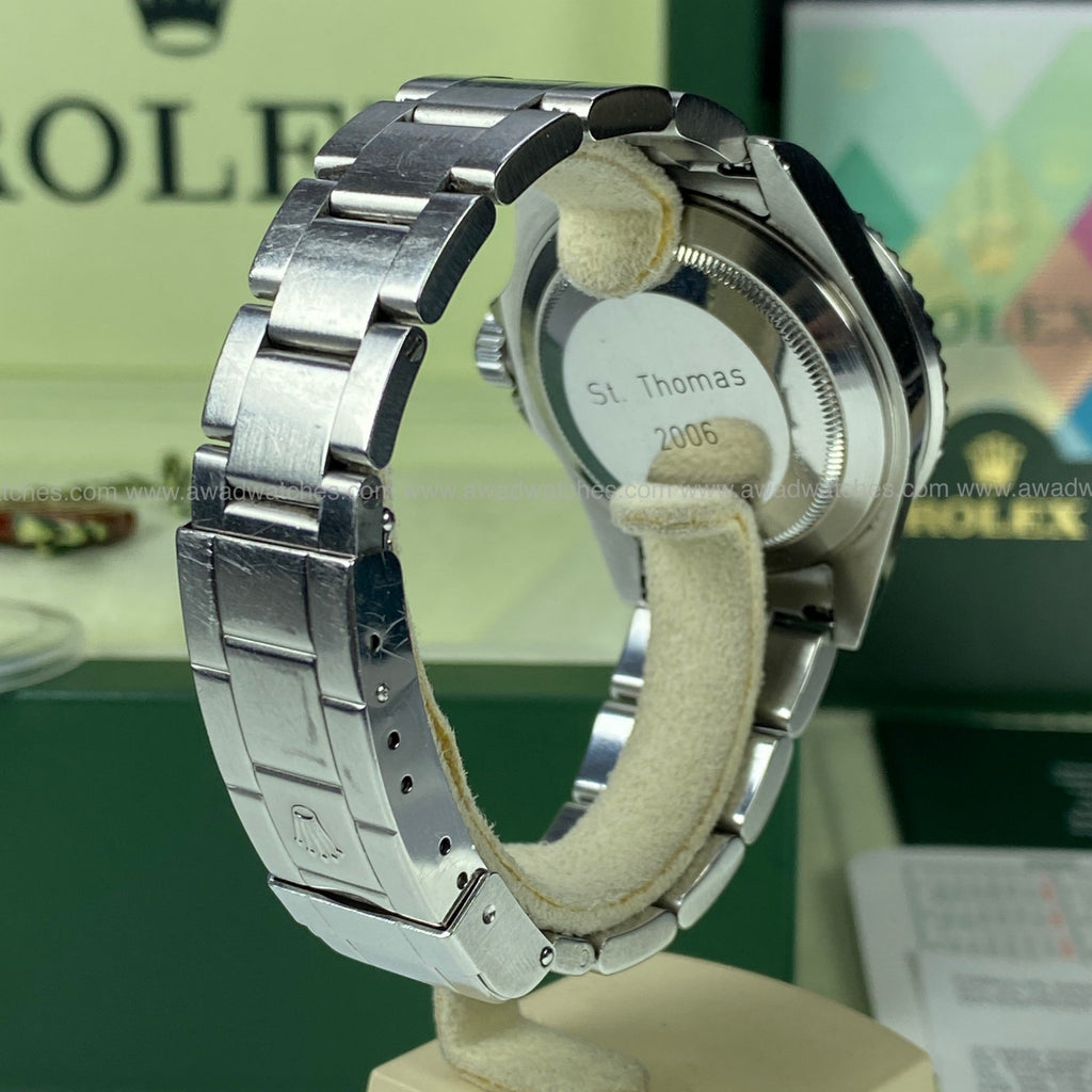 2006 Rolex Award Submariner 16610 St. Thomas Regatta Sailing Race Historical Complete Set Box & Papers