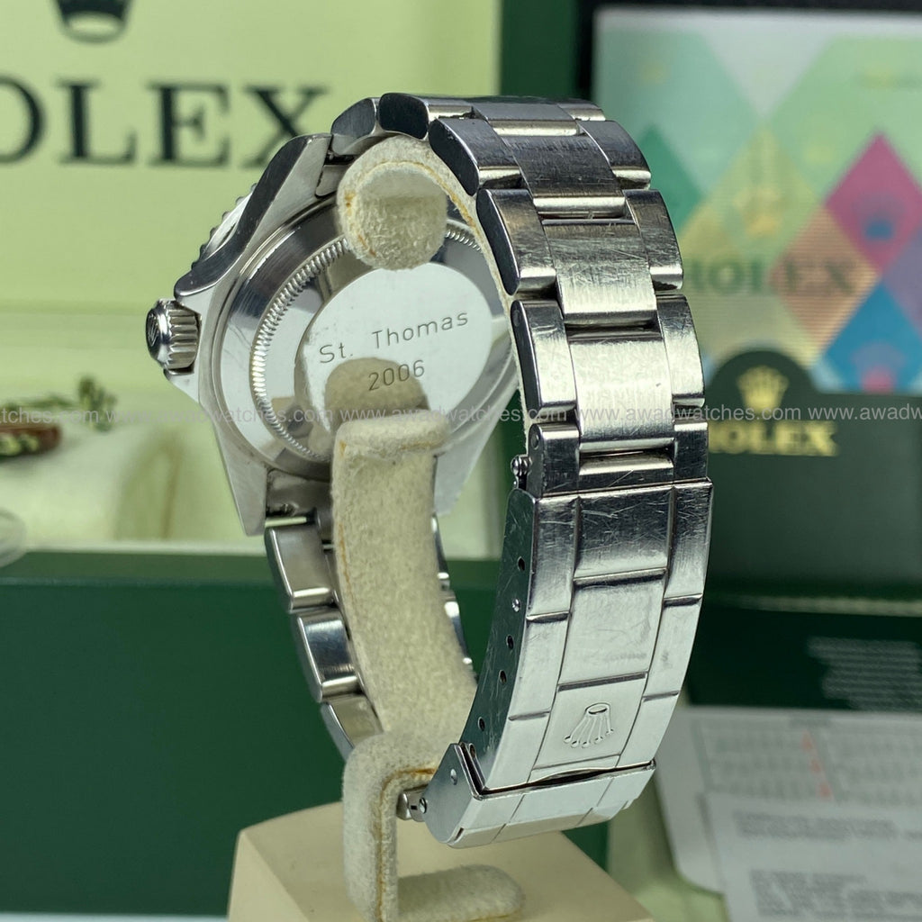 2006 Rolex Award Submariner 16610 St. Thomas Regatta Sailing Race Historical Complete Set Box & Papers