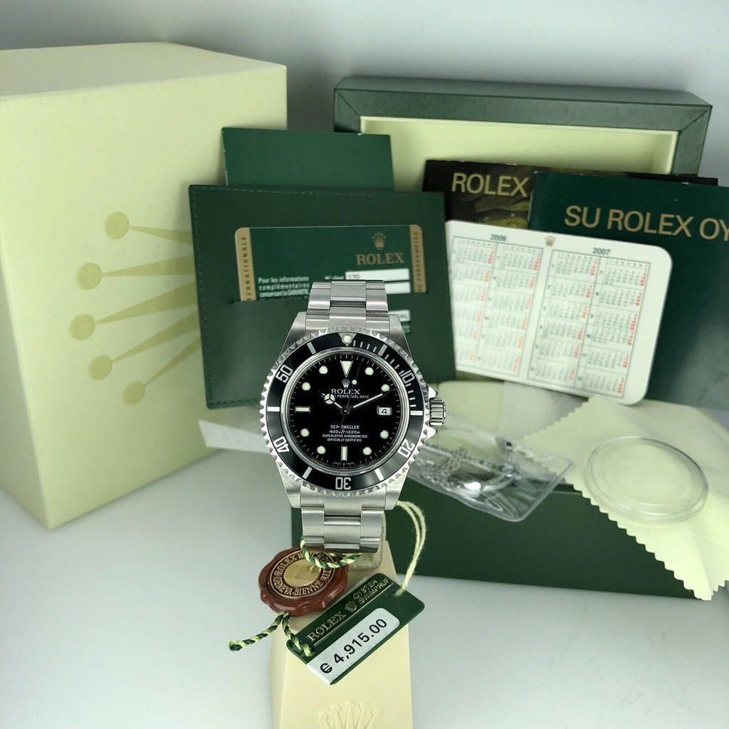 2007 NOS Rolex 16600 Sea-Dweller Full Set Box & Card M Serial