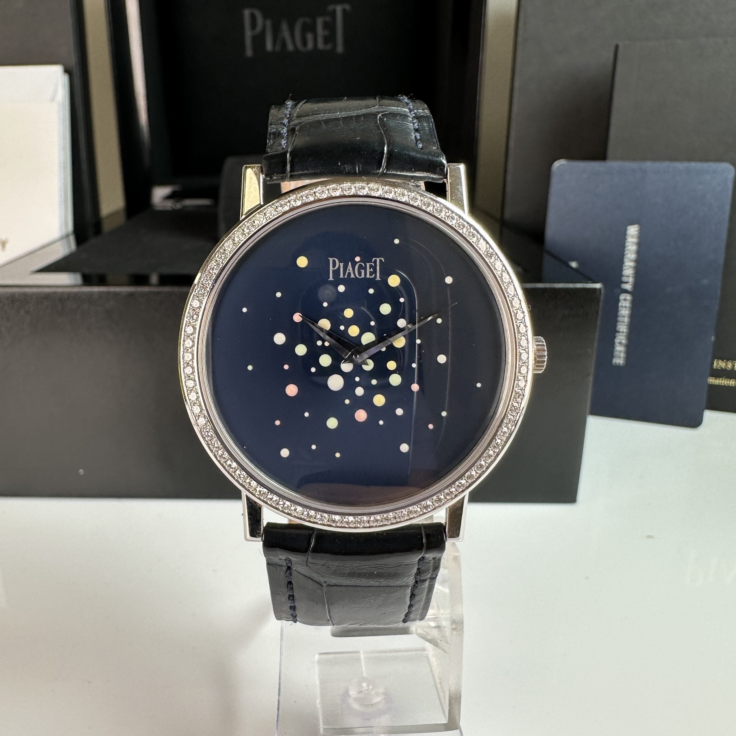 2007 Piaget Altiplano Ultra-Thin Large 38mm Diamond “Limelight Party Collection” Box & Papers