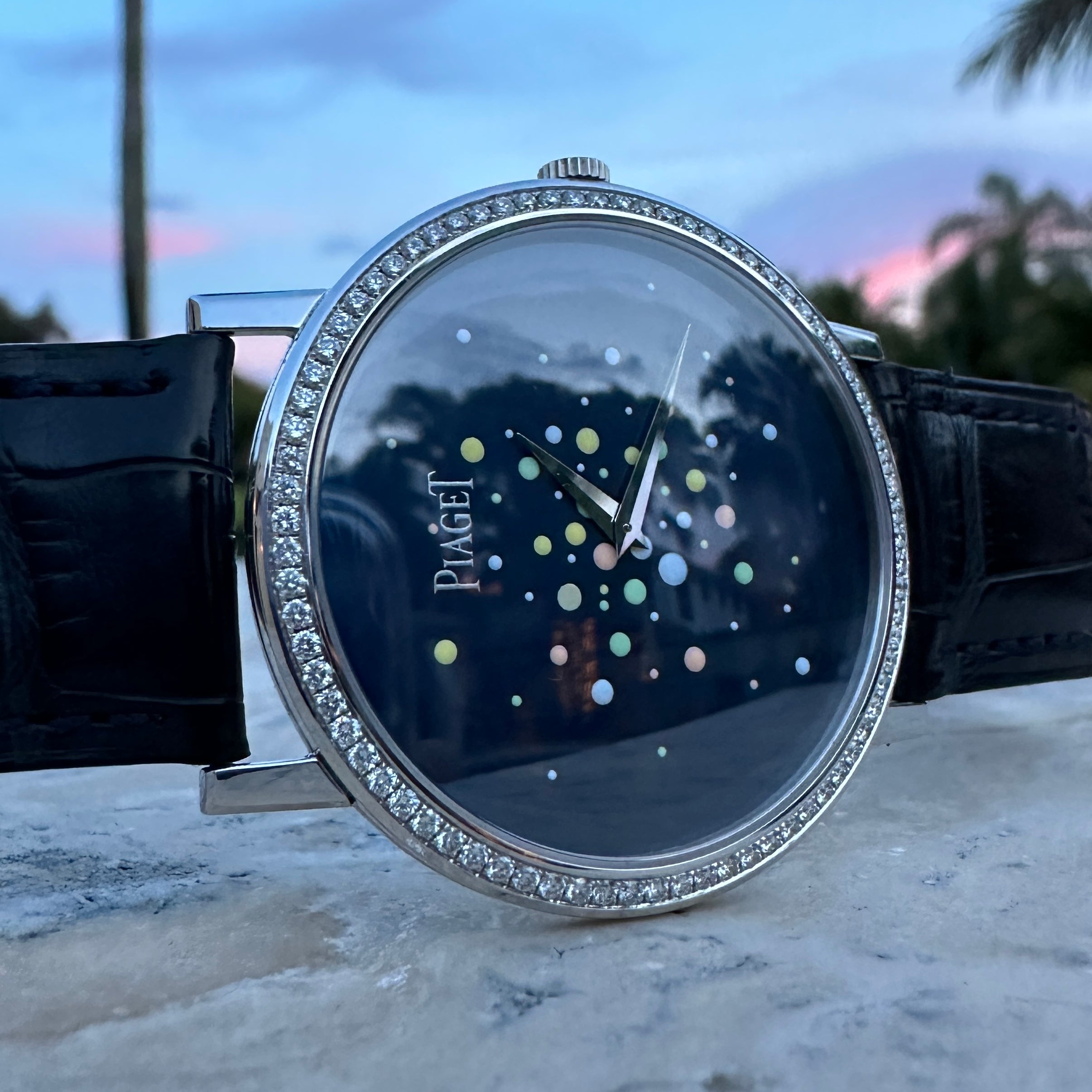 2007 Piaget Altiplano Ultra-Thin Large 38mm Diamond “Limelight Party Collection” Box & Papers