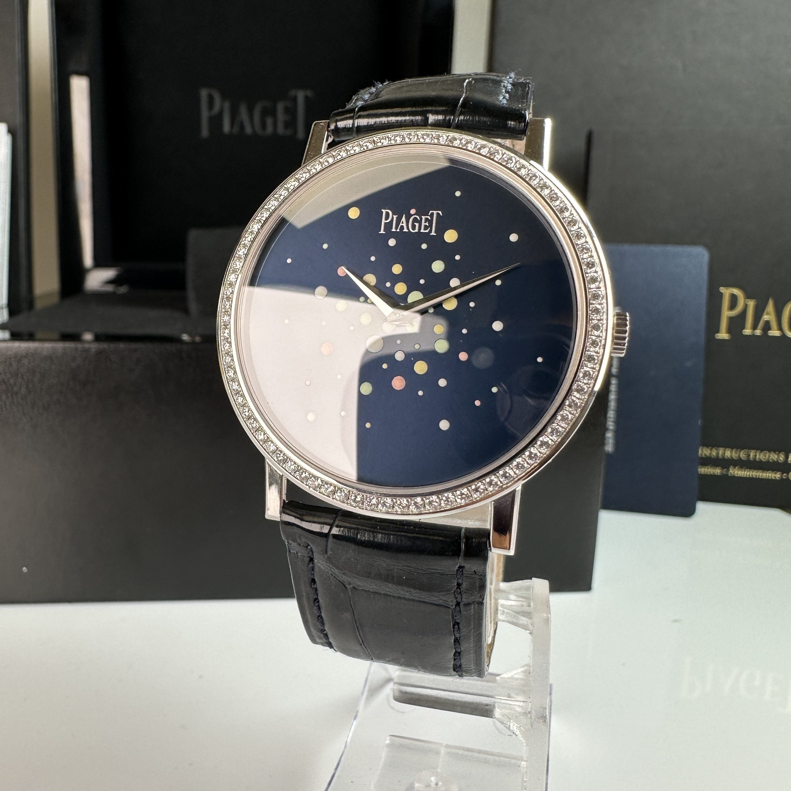 2007 Piaget Altiplano Ultra-Thin Large 38mm Diamond “Limelight Party Collection” Box & Papers