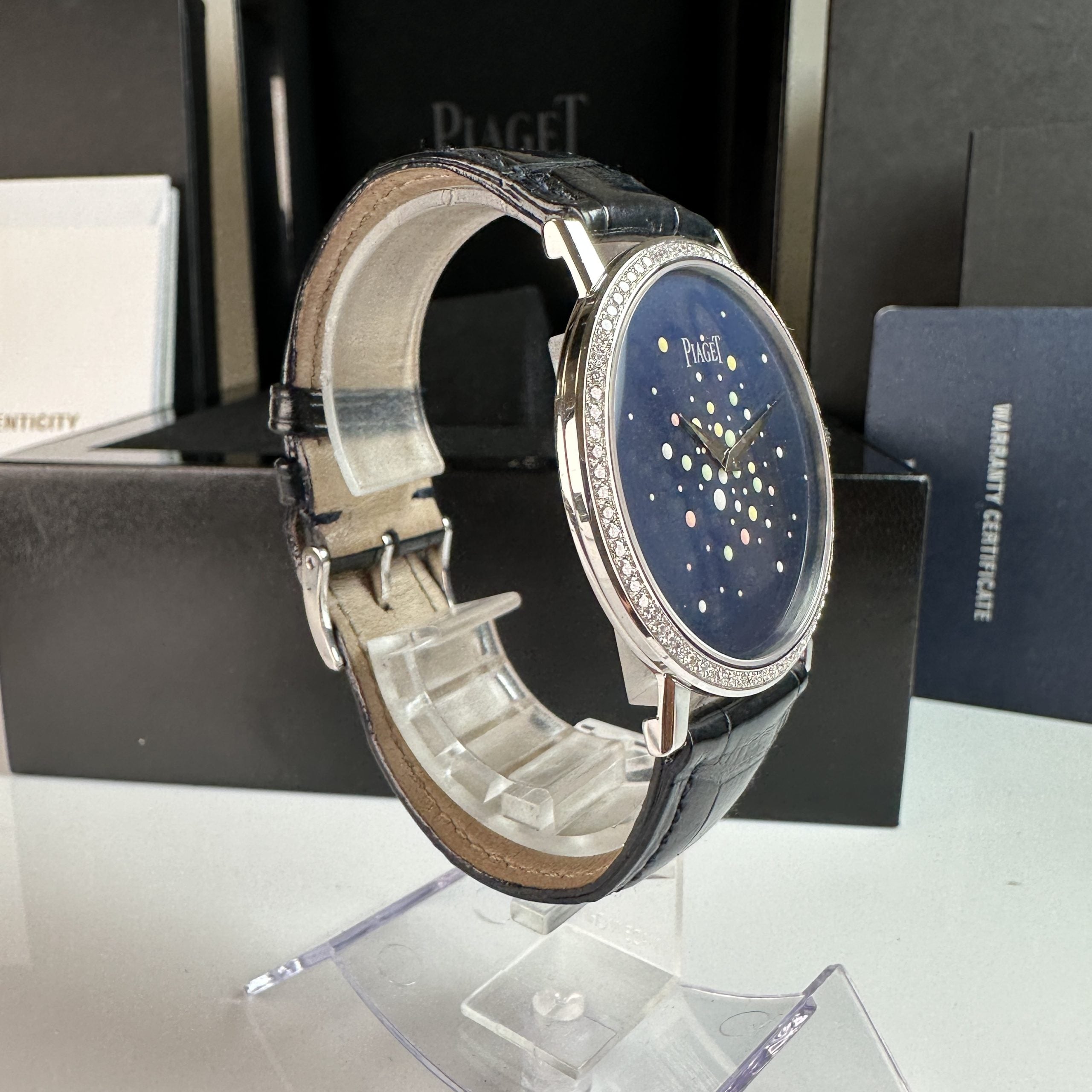 2007 Piaget Altiplano Ultra-Thin Large 38mm Diamond “Limelight Party Collection” Box & Papers