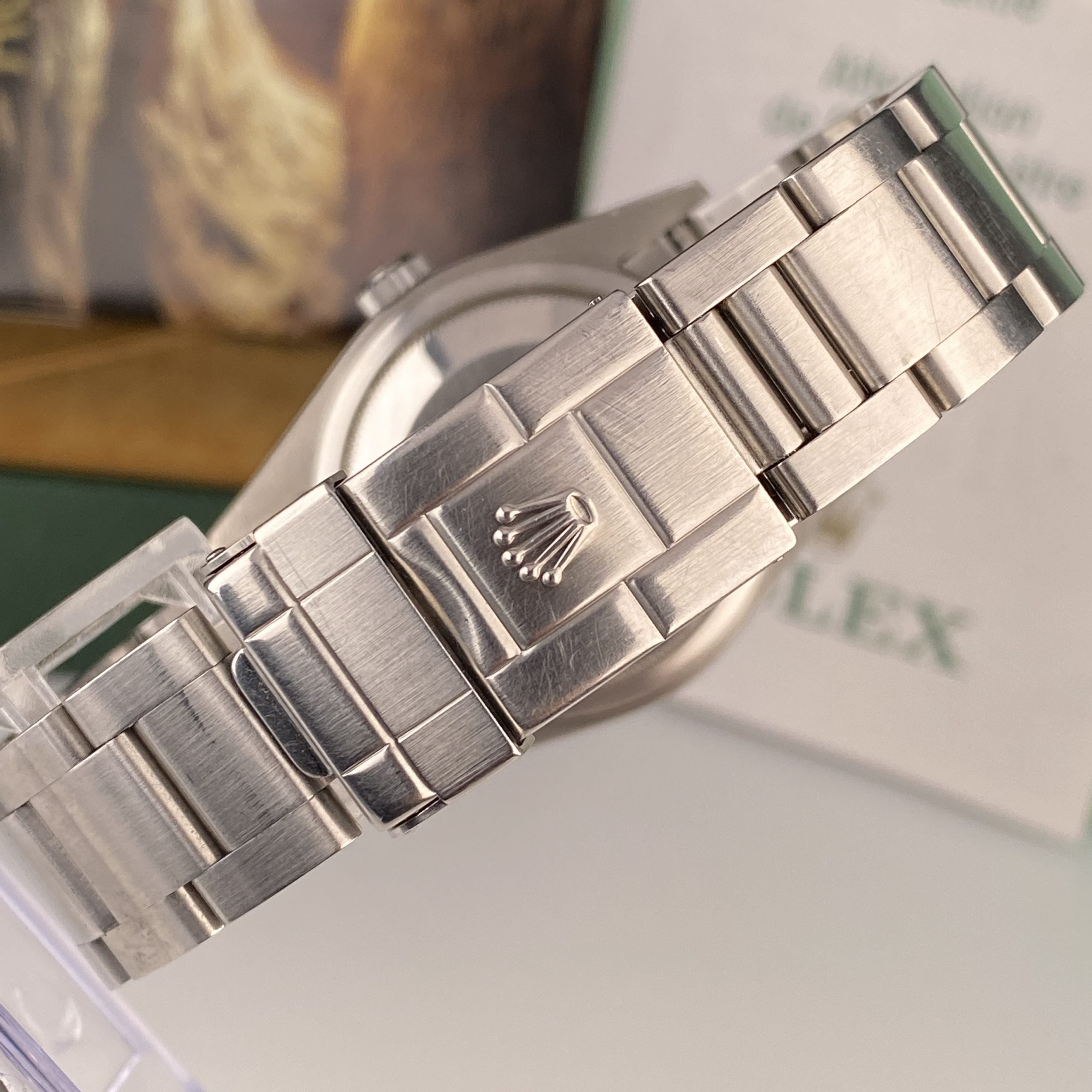 2007 Rolex Explorer 114270 Unpolished Complete Set Box & Papers