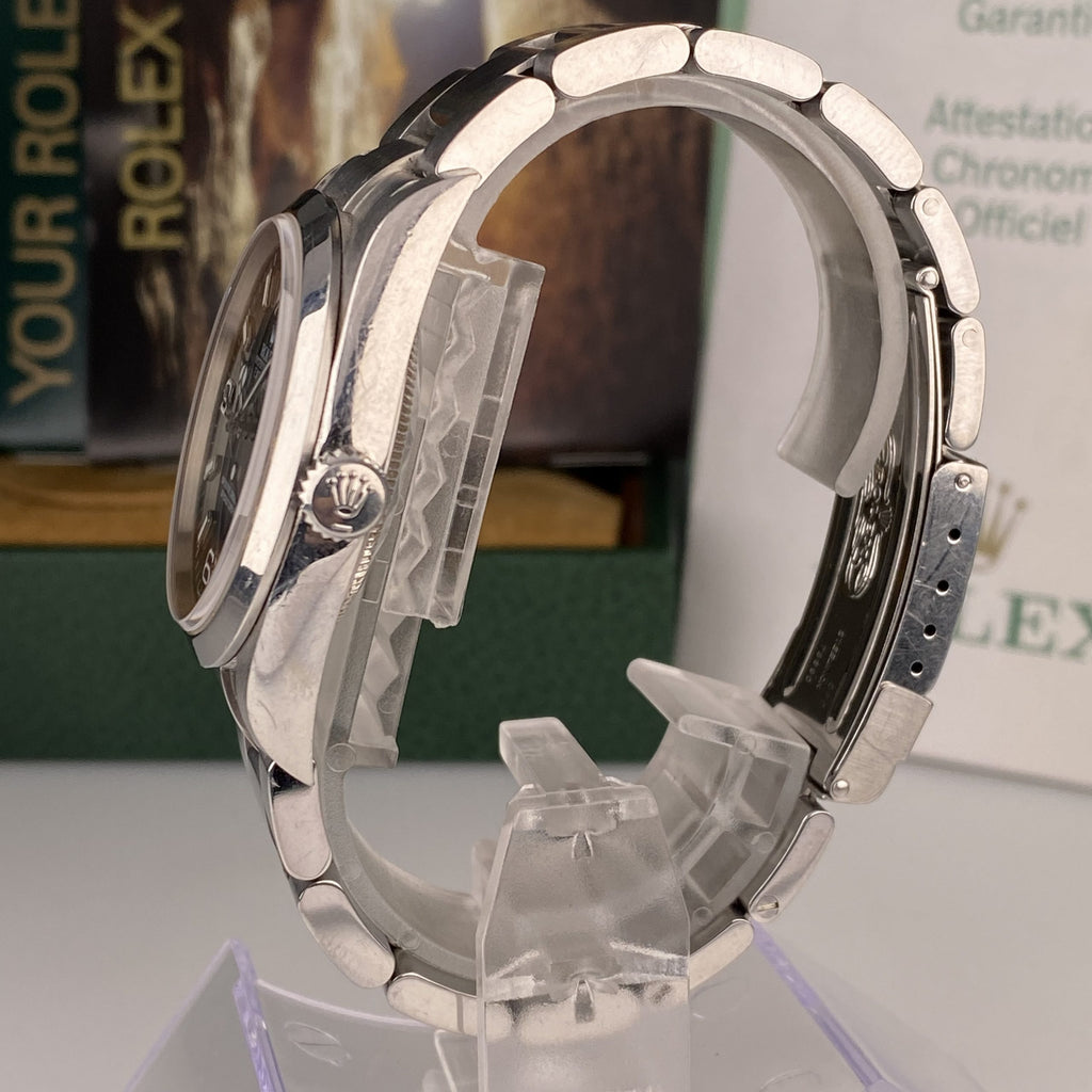 2007 Rolex Explorer 114270 Unpolished Complete Set Box & Papers