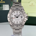 2007 Rolex Explorer II 16570 New Old Stock Polar White Dial Stickers 3186 complete set NOS