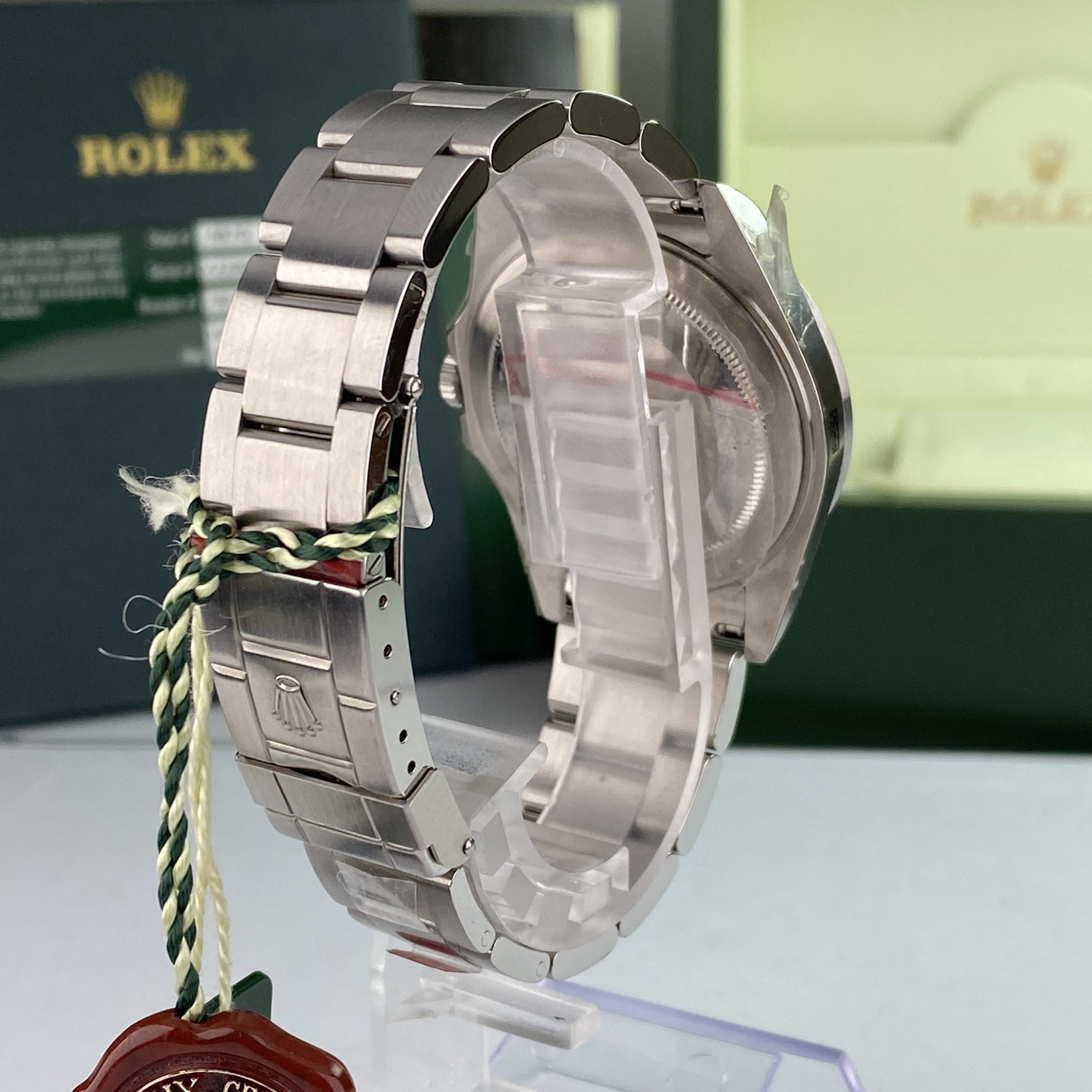 2007 Rolex Explorer II 16570 New Old Stock Polar White Dial Stickers 3186 complete set NOS