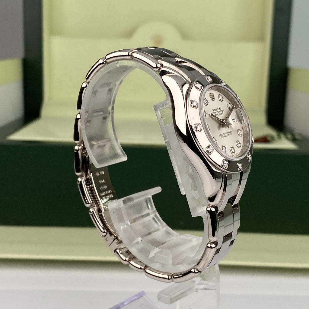 2007 Rolex Masterpiece 80319 Pearlmaster 29mm 18k White Gold Factory Diamond