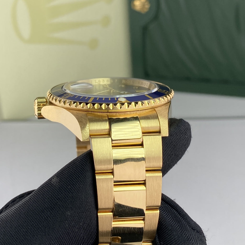 2007 Rolex Submariner 16618 Mint Condition Factory Diamond Gray Serti Dial