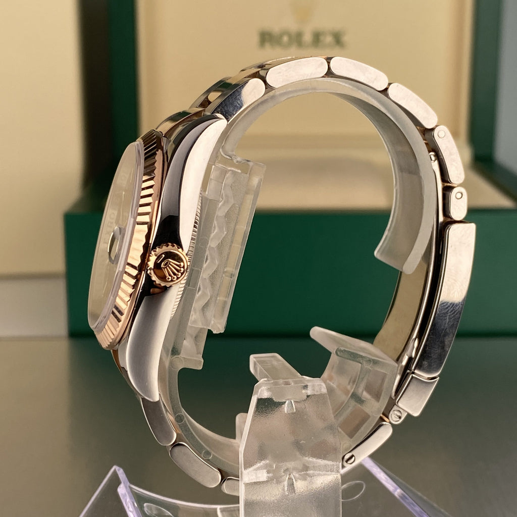 2008 Rolex Datejust 116231 Steel & Rose Gold 36mm Factory Black Dial