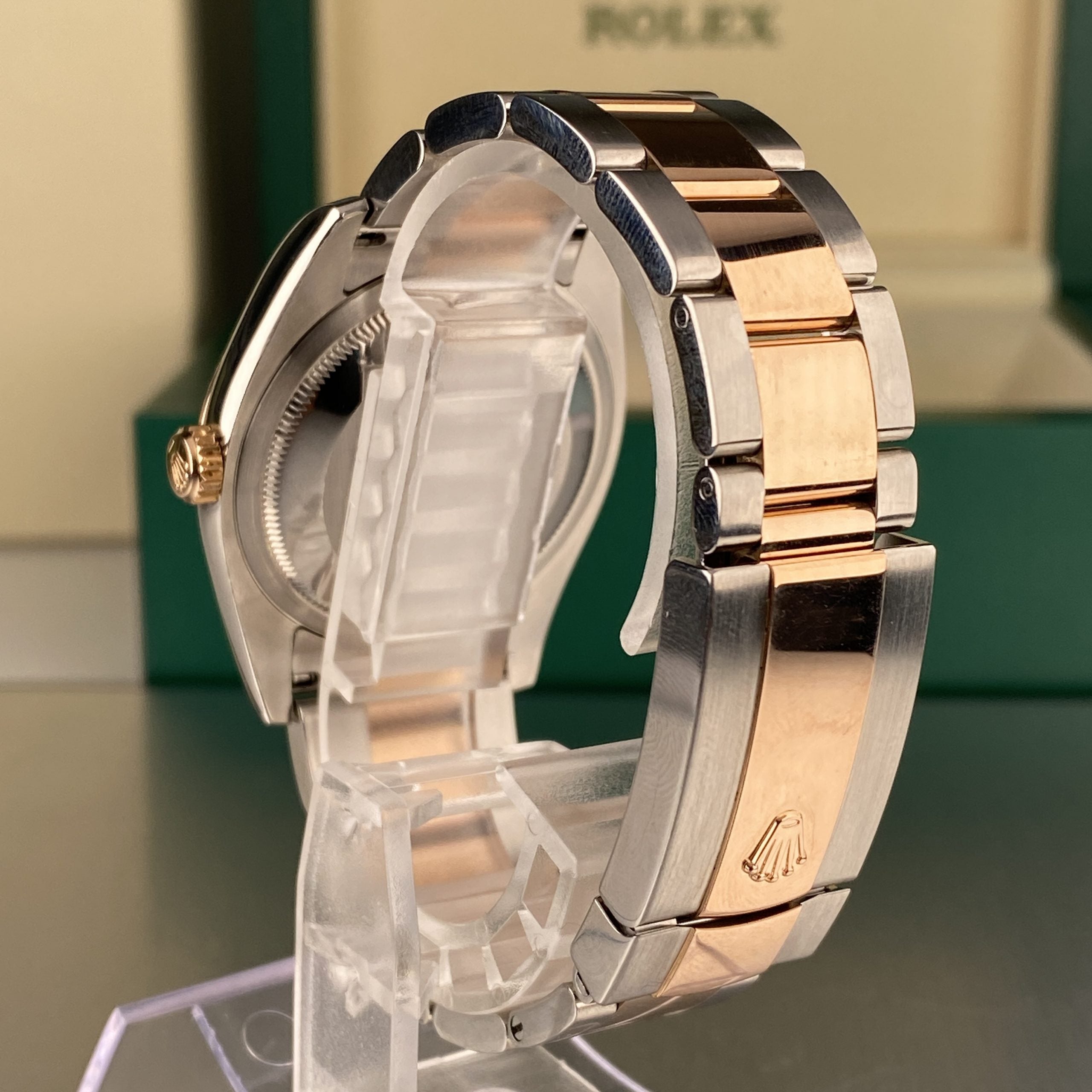 2008 Rolex Datejust 116231 Steel & Rose Gold 36mm Factory Black Dial