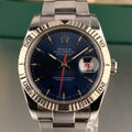 2005 Rolex Datejust 116264 Turn-O-Graph 36mm Factory Blue Dial