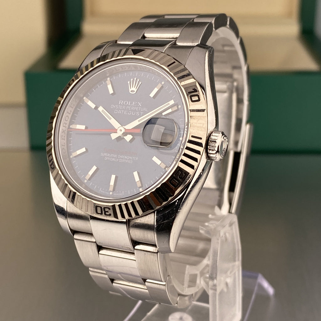 2005 Rolex Datejust 116264 Turn-O-Graph 36mm Factory Blue Dial