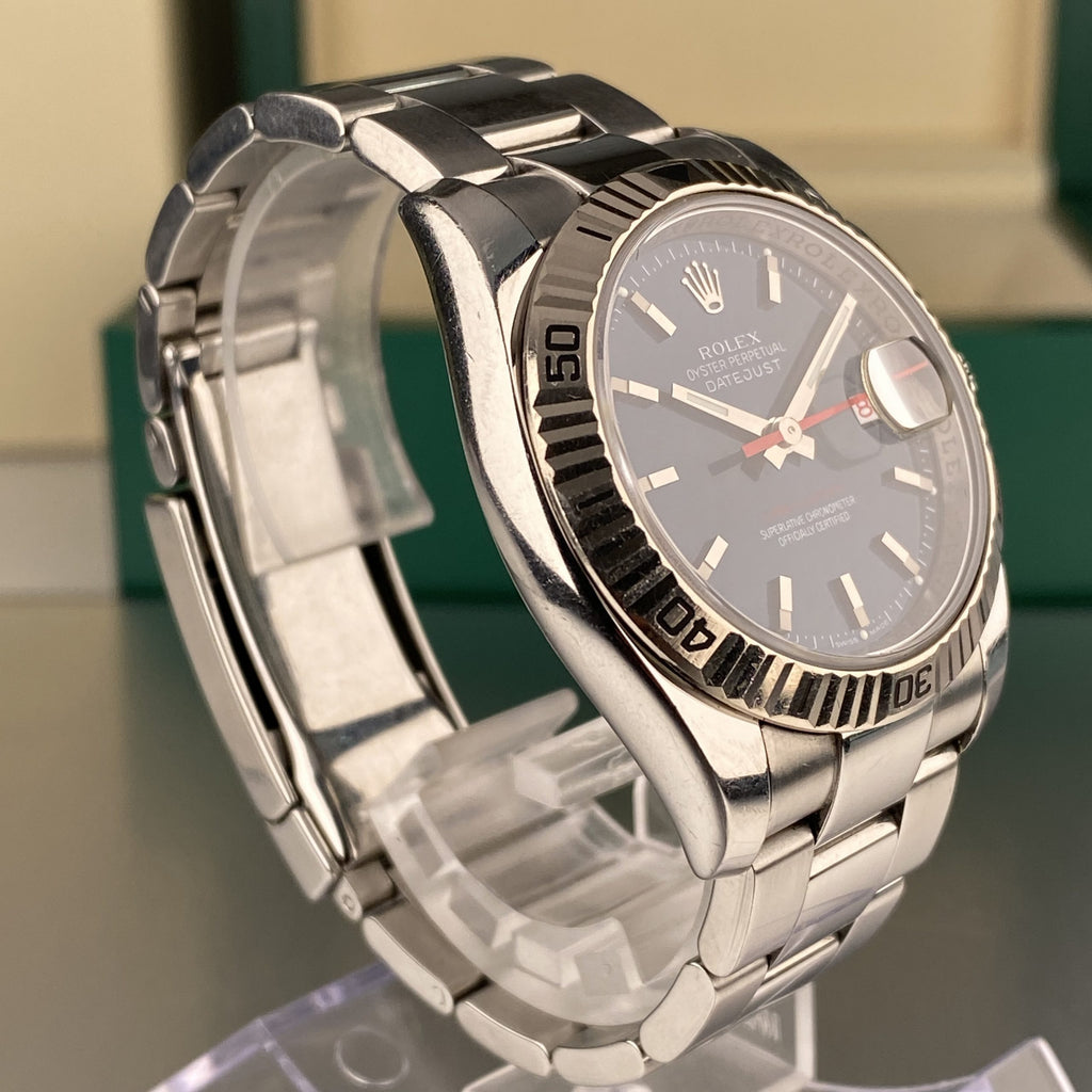2005 Rolex Datejust 116264 Turn-O-Graph 36mm Factory Blue Dial