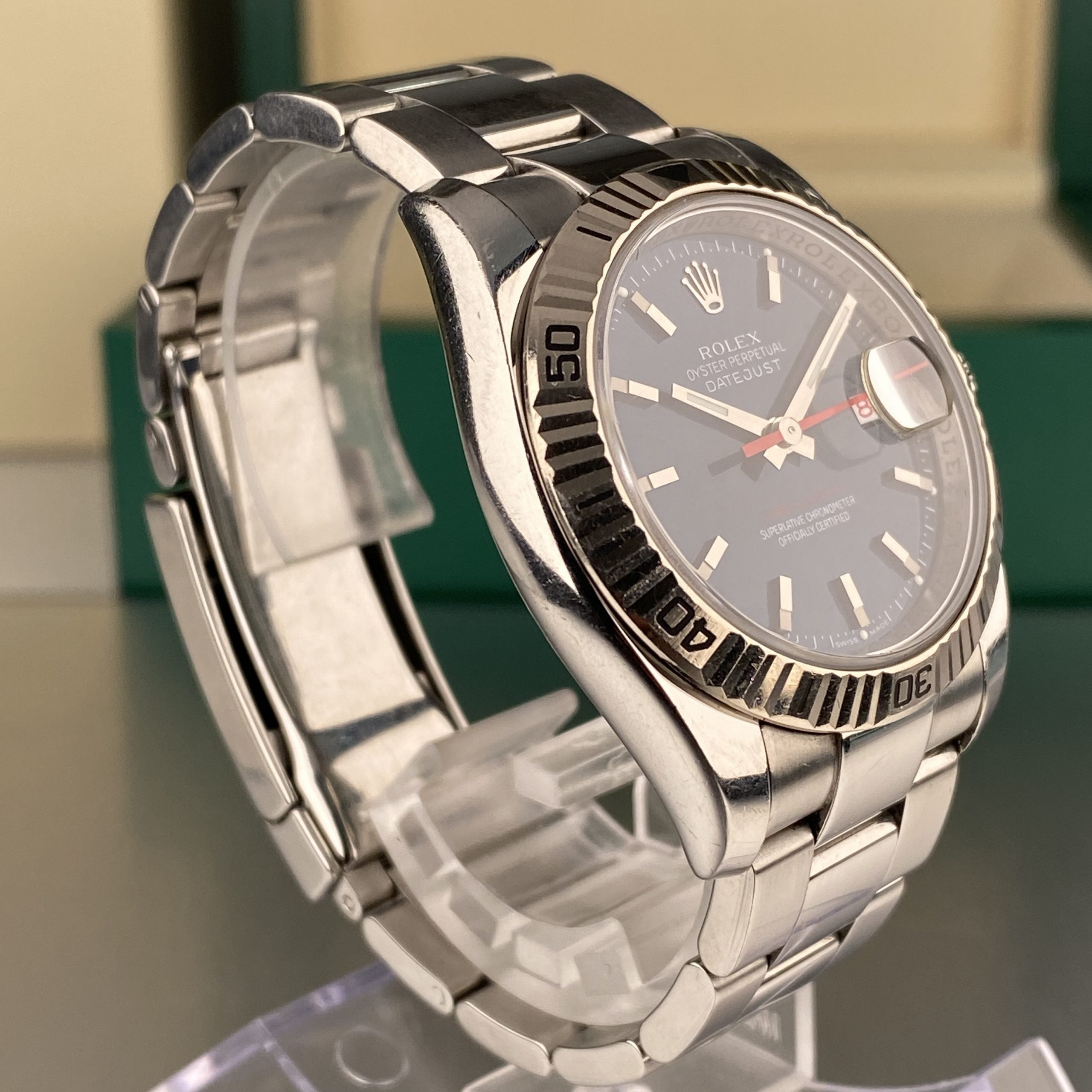 2005 Rolex Datejust 116264 Turn-O-Graph 36mm Factory Blue Dial