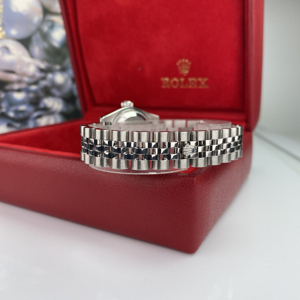 2008 Rolex Datejust 179174 gold & Steel Factory Diamond Anniversary Dial Jubilee 26mm W Box
