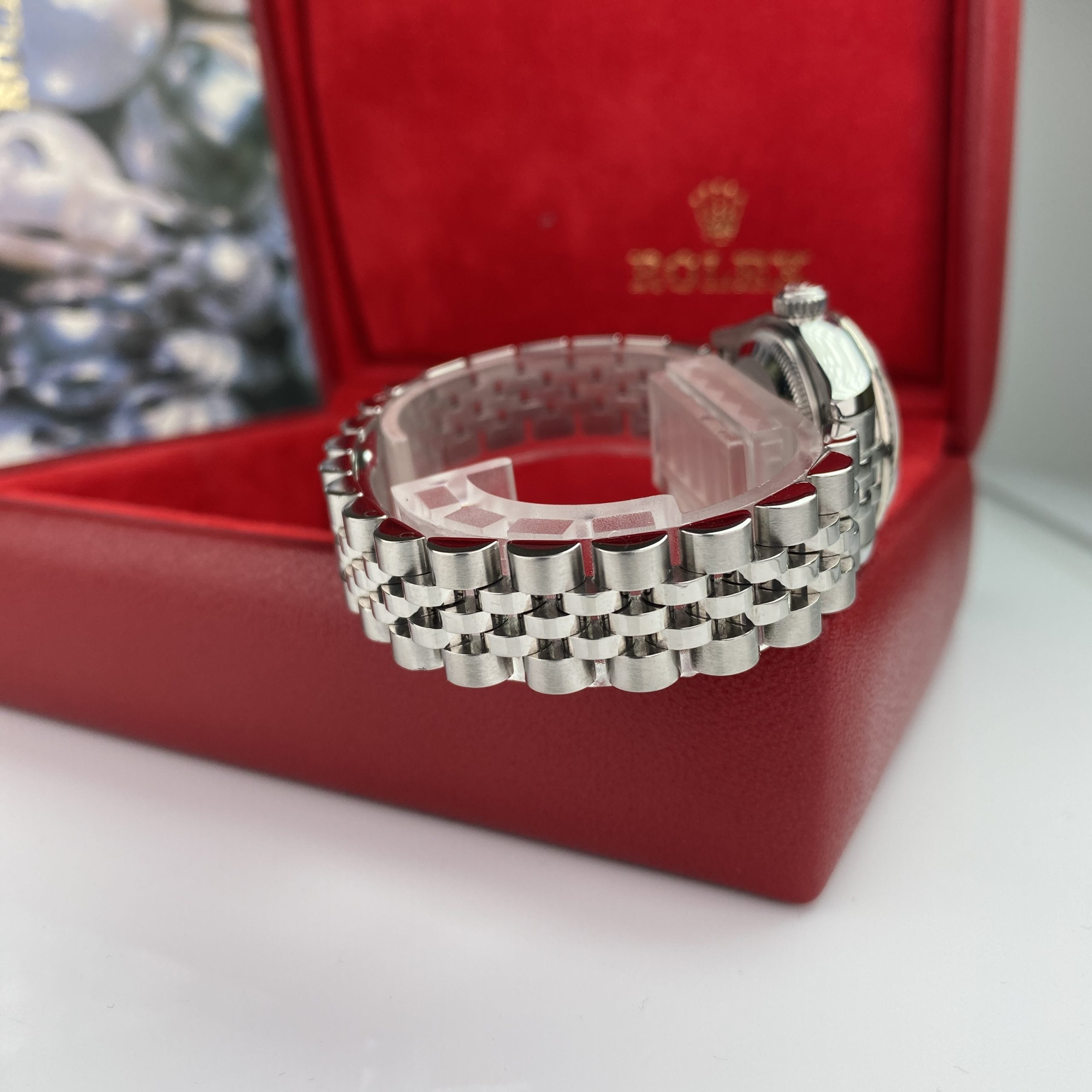2008 Rolex Datejust 179174 gold & Steel Factory Diamond Anniversary Dial Jubilee 26mm W Box