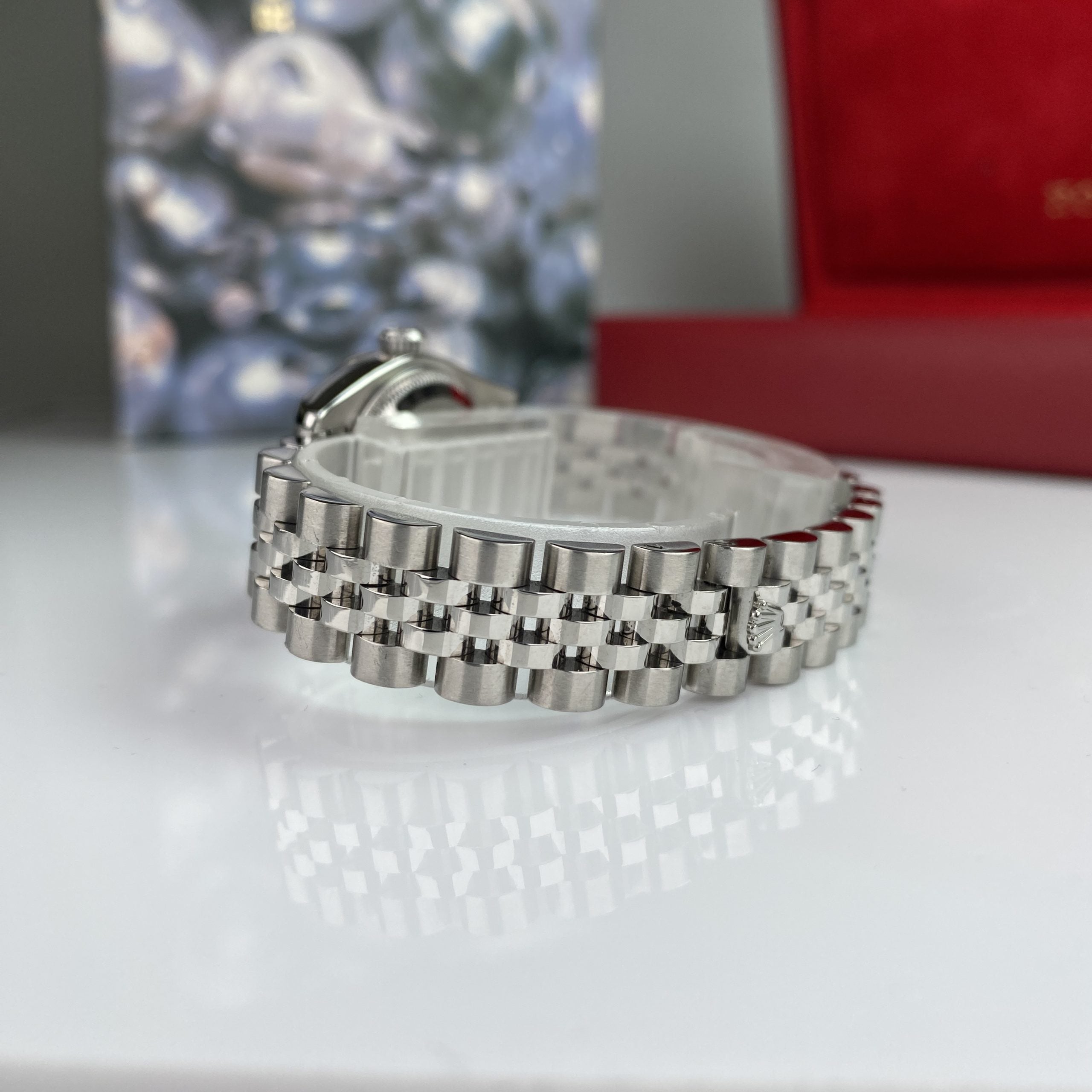 2008 Rolex Datejust 179174 gold & Steel Factory Diamond Anniversary Dial Jubilee 26mm W Box