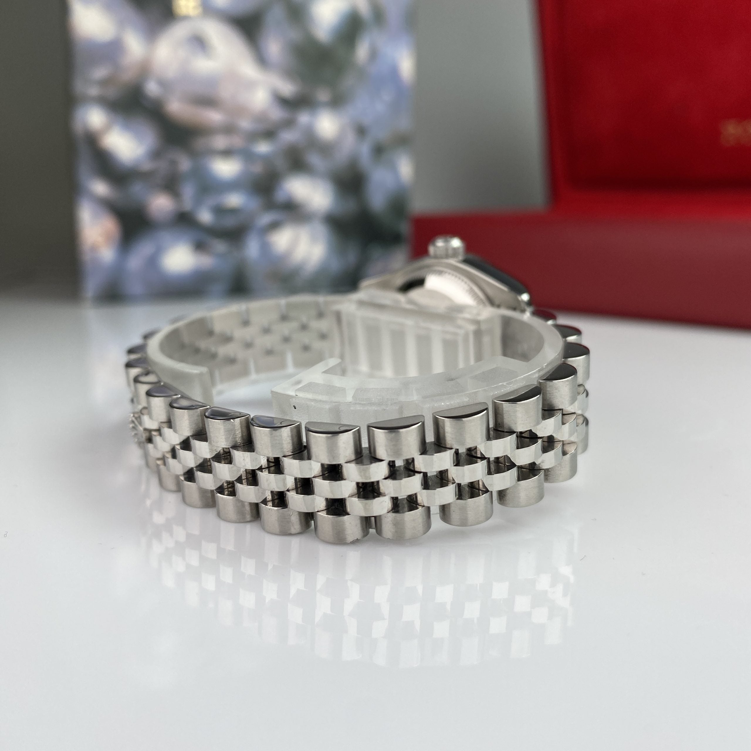 2008 Rolex Datejust 179174 gold & Steel Factory Diamond Anniversary Dial Jubilee 26mm W Box