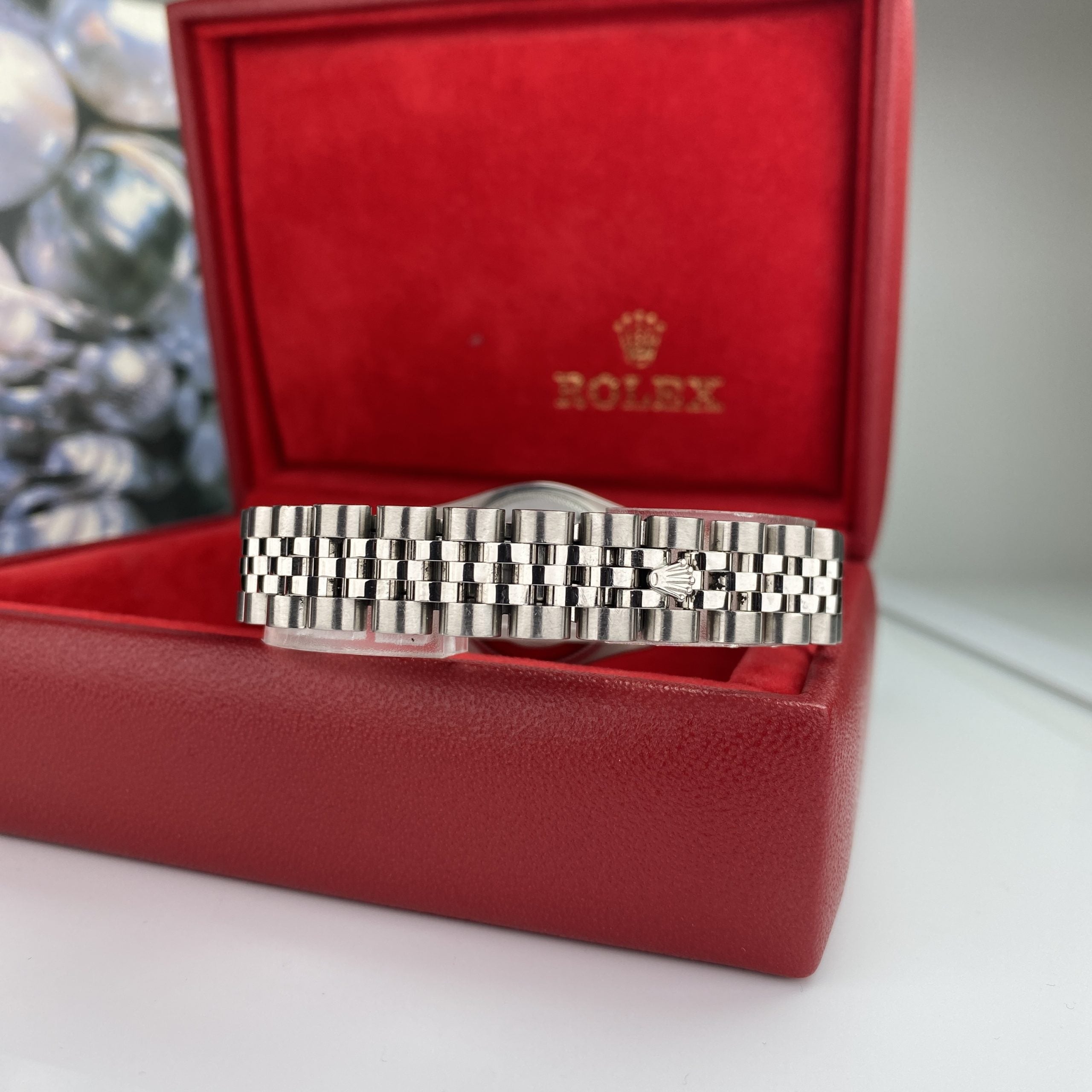 2008 Rolex Datejust 179174 gold & Steel Factory Diamond Anniversary Dial Jubilee 26mm W Box