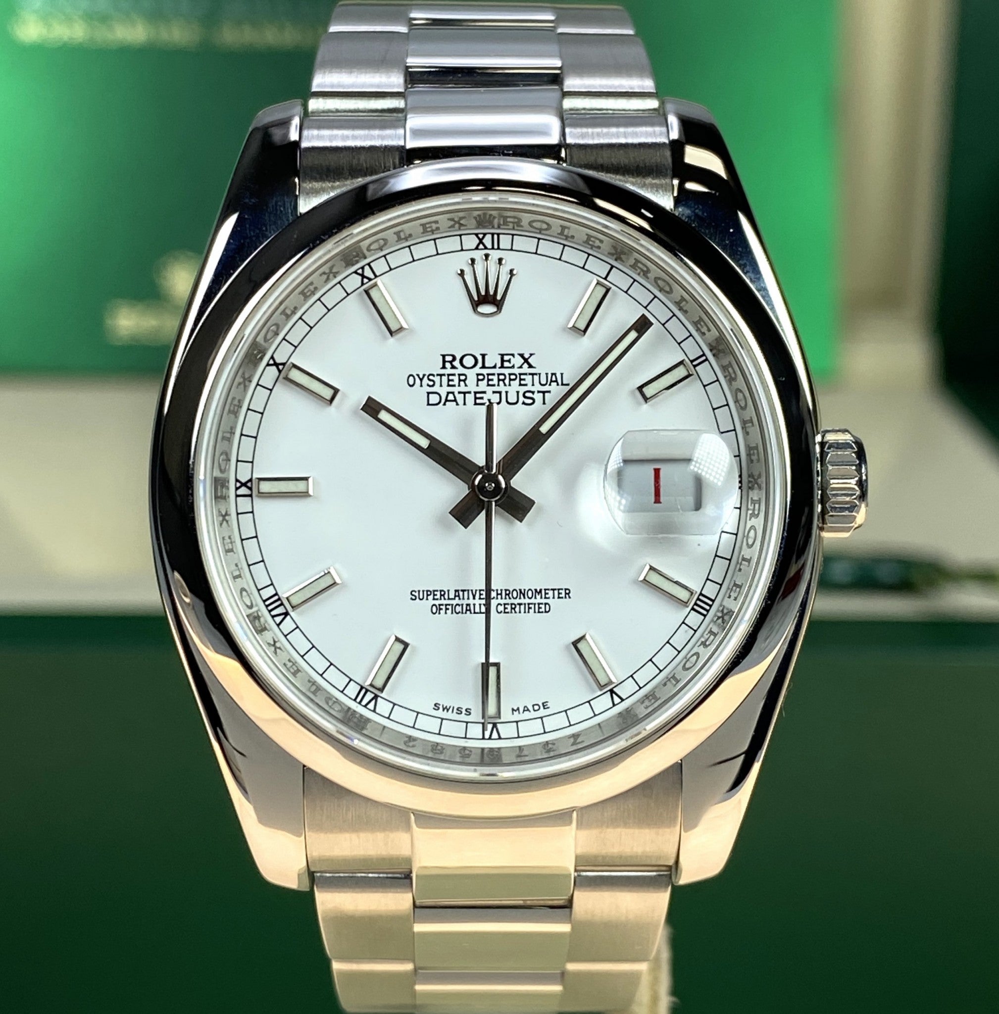 2008 Rolex Datejust 116200 White Dial with Box