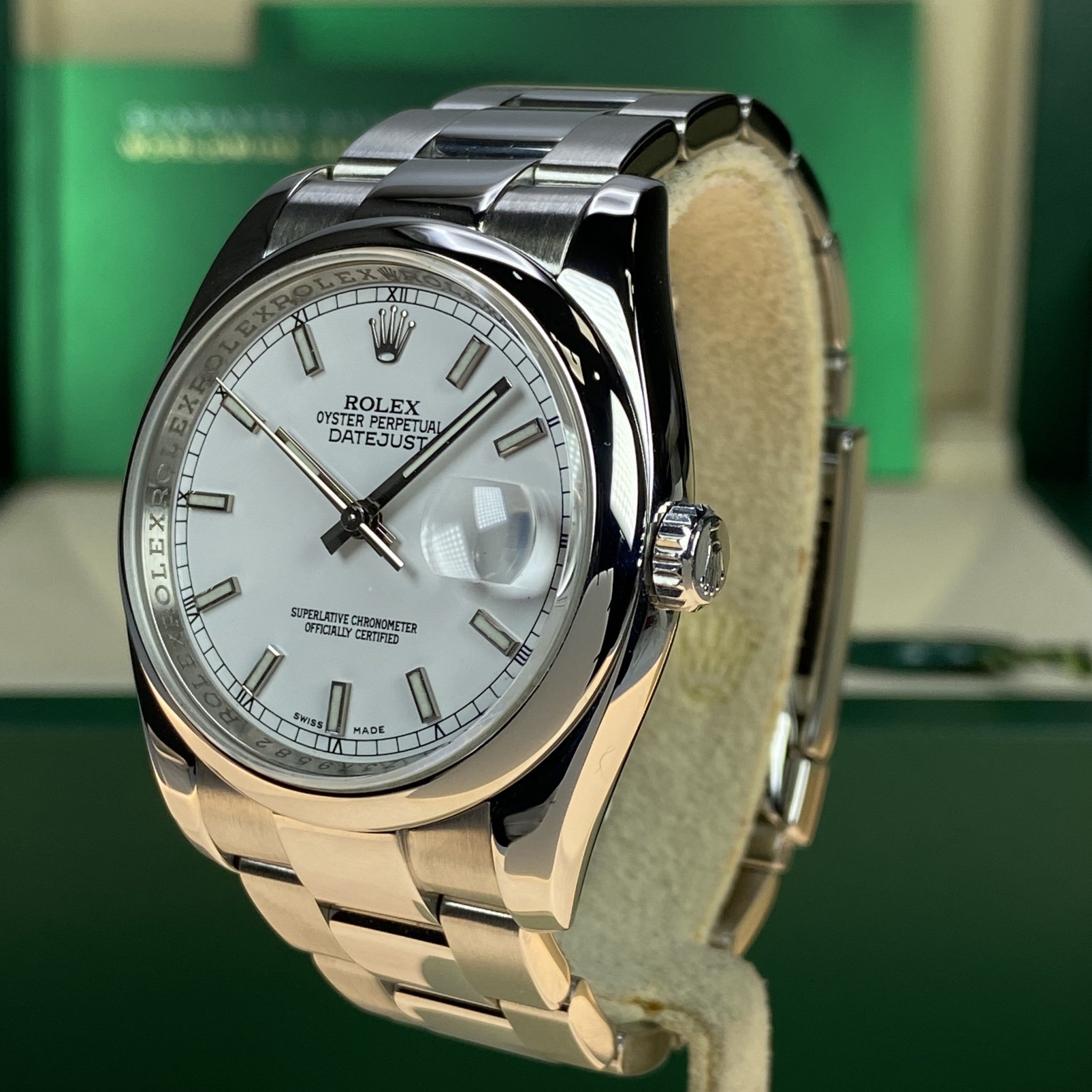 2008 Rolex Datejust 116200 White Dial with Box