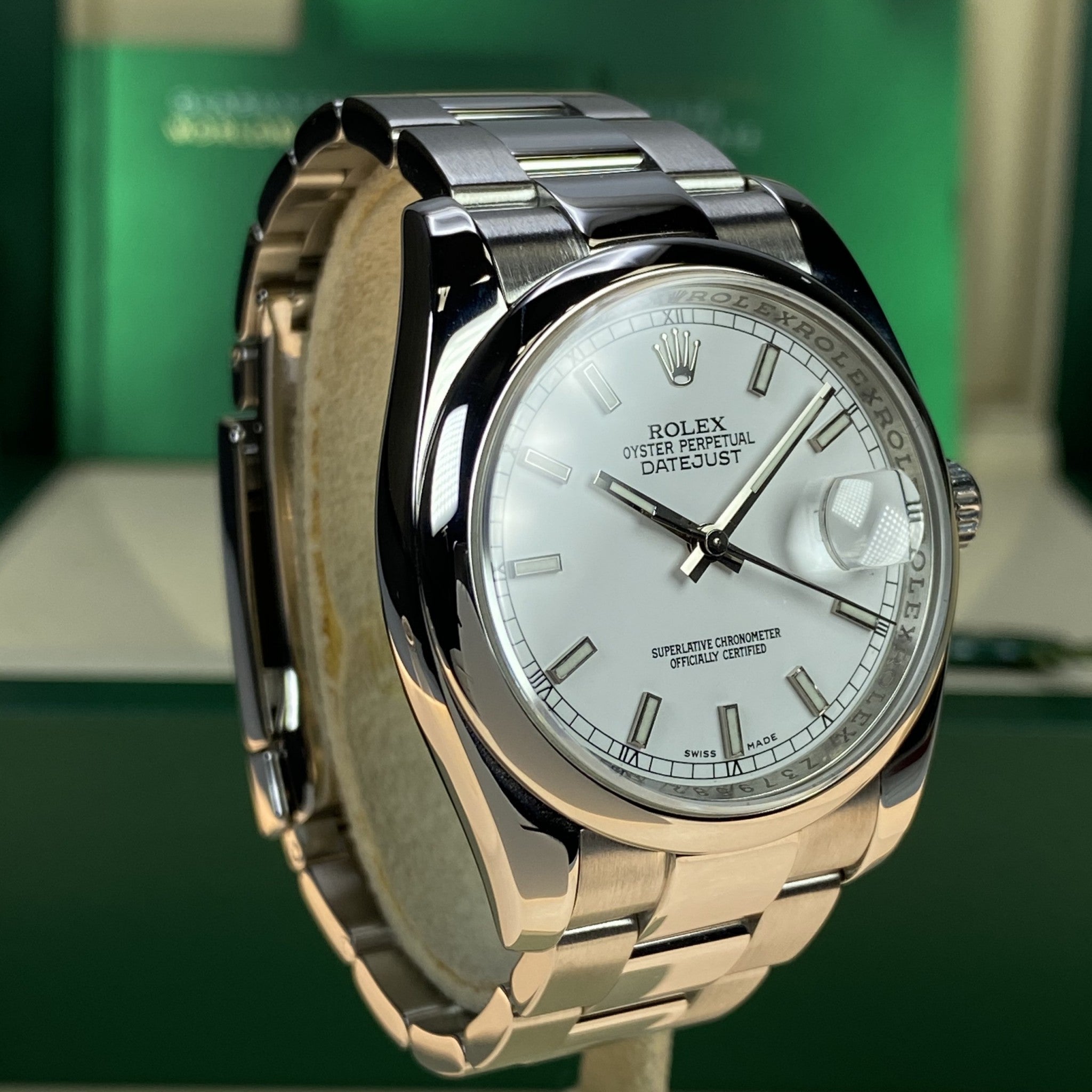 2008 Rolex Datejust 116200 White Dial with Box