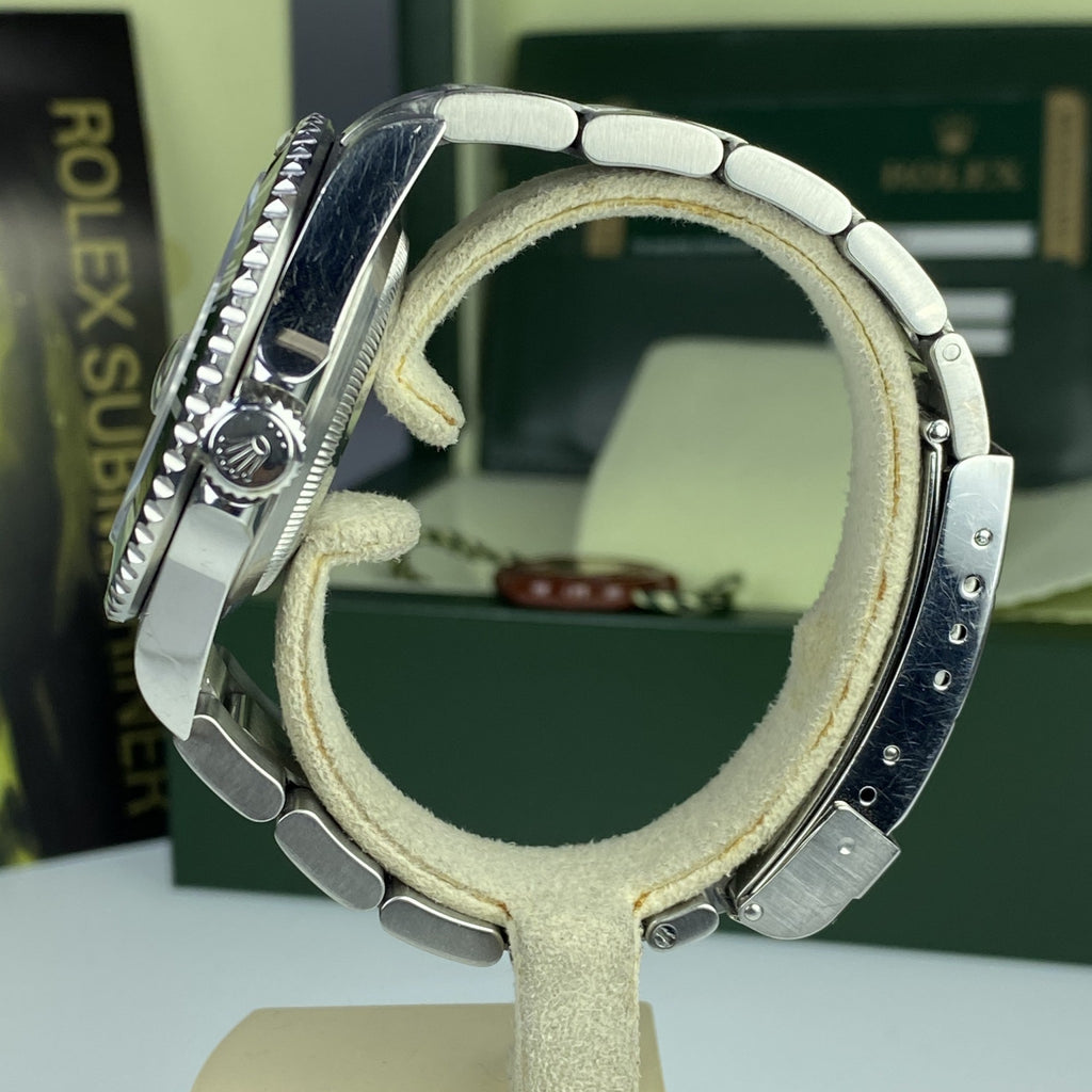 2008 Rolex Submariner 16610LV Anniversary Kermit Box and Card Unpolished