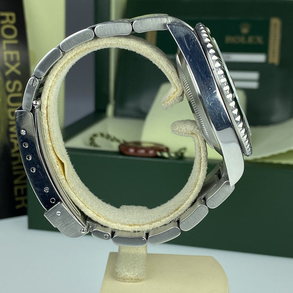 2008 Rolex Submariner 16610LV Anniversary Kermit Box and Card Unpolished