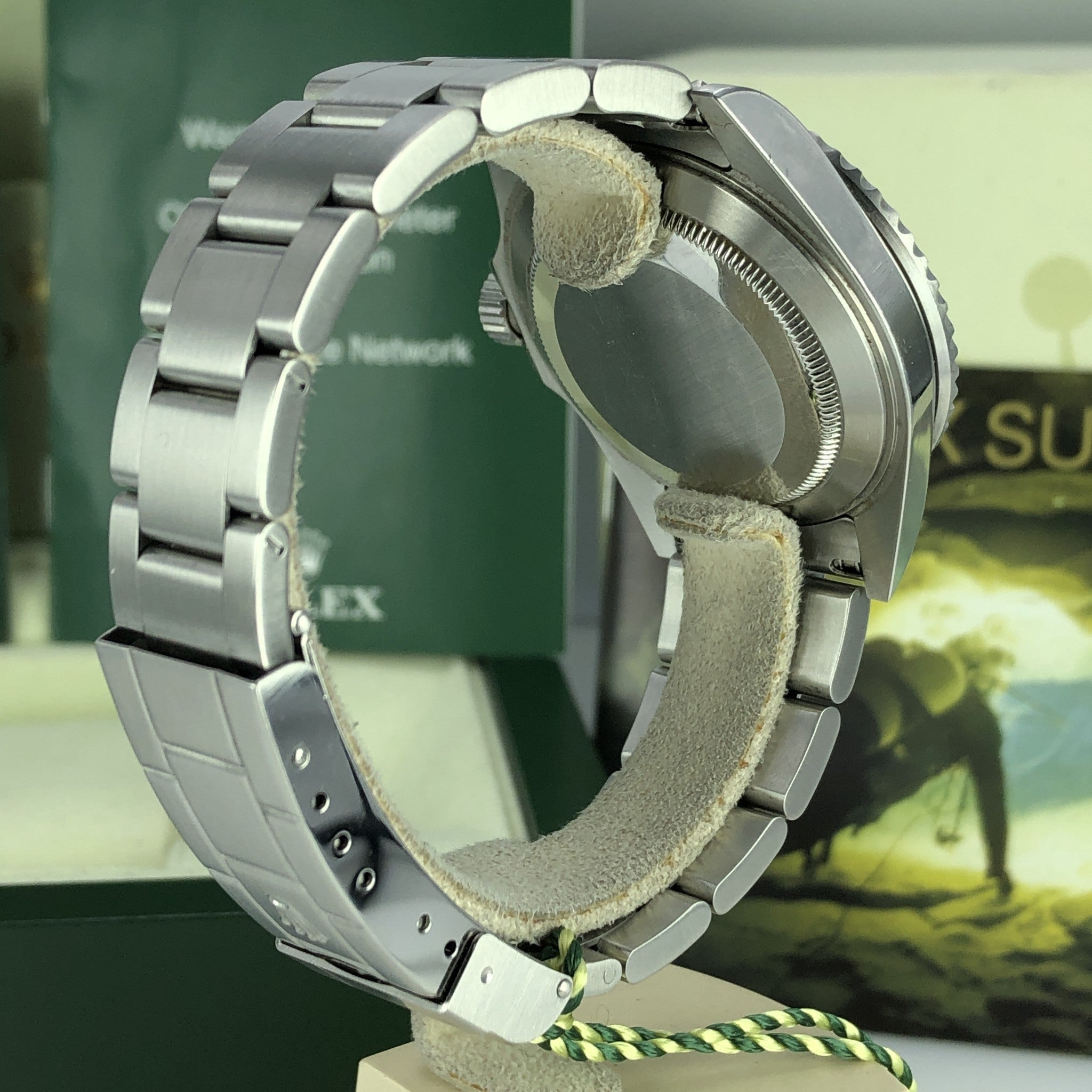 2009 Rolex 16610LV Submariner Anniversary Green Kermit Full Set with Box & Card