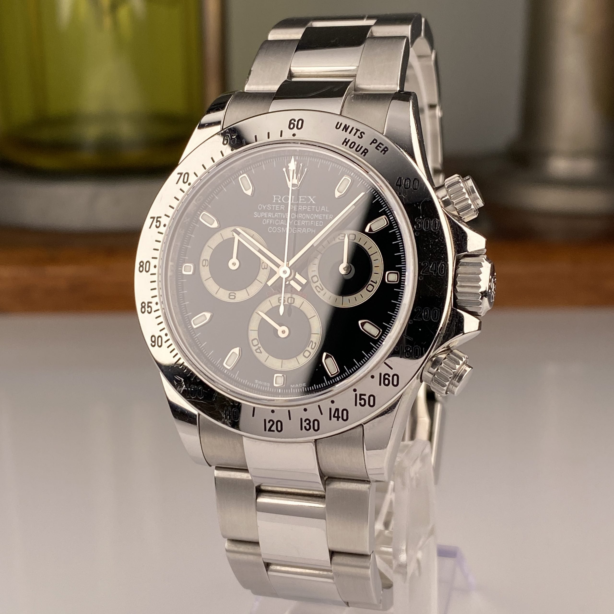 2009 Rolex Daytona 116520 Black Dial Unpolished Great Condition
