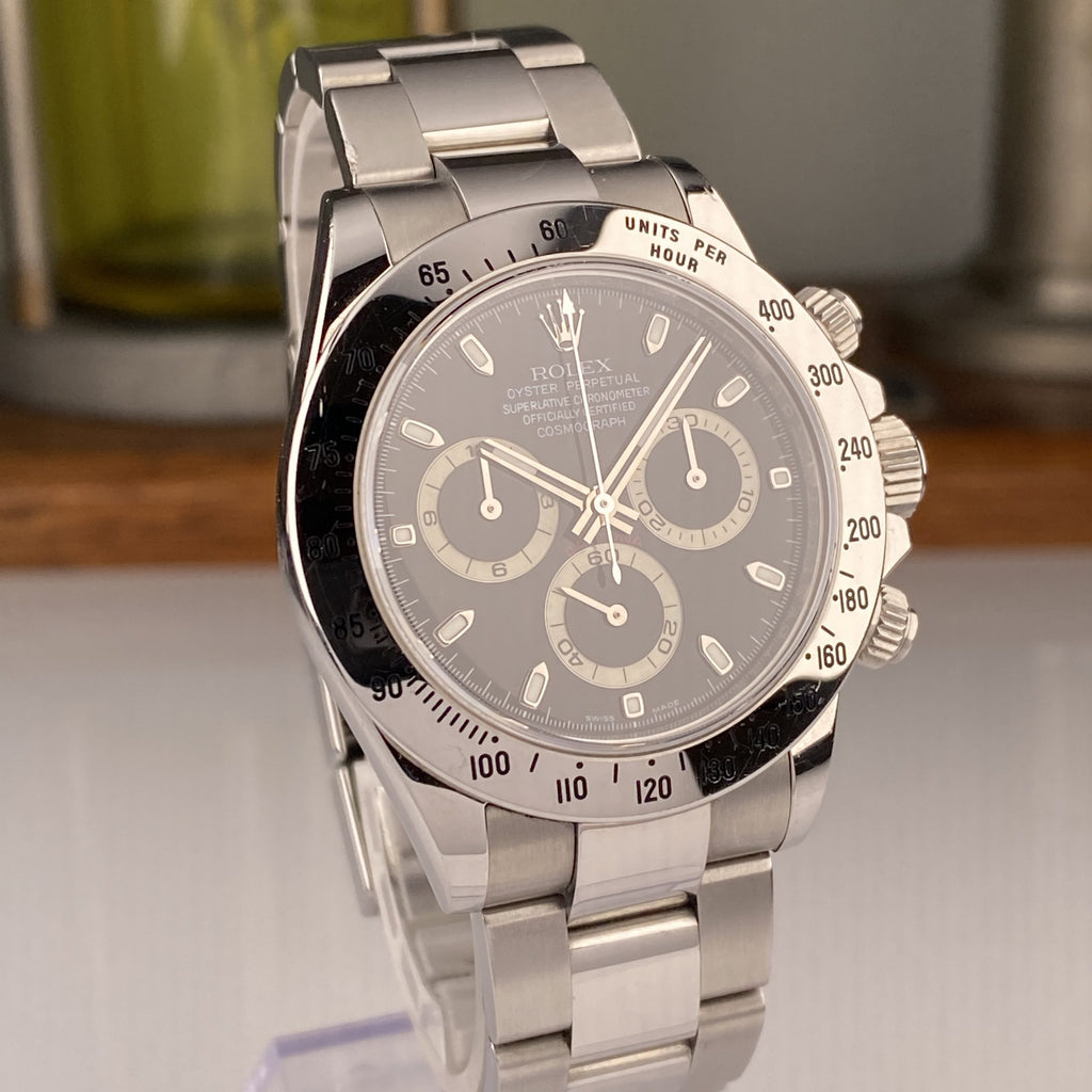 2009 Rolex Daytona 116520 Black Dial Unpolished Great Condition