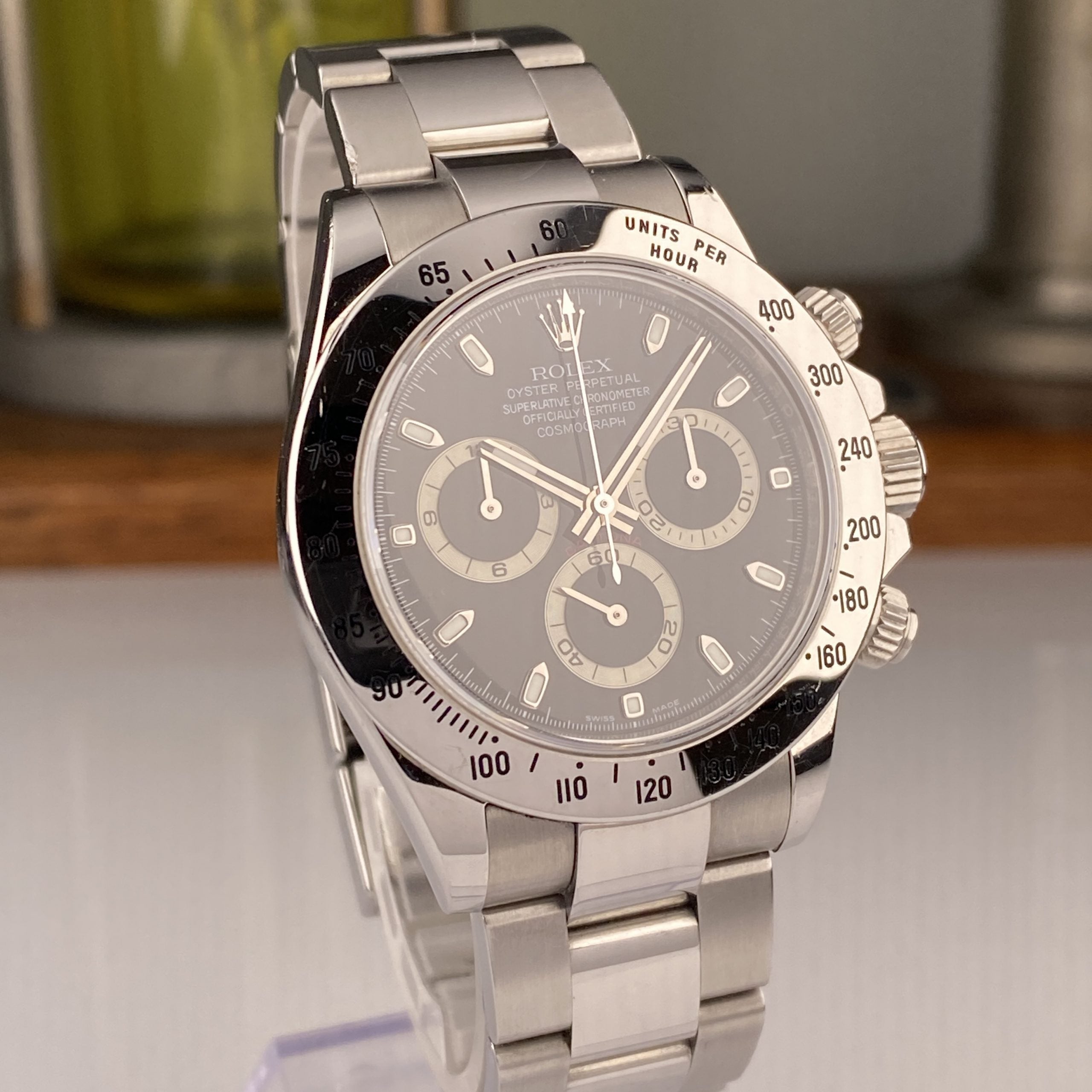 2009 Rolex Daytona 116520 Black Dial Unpolished Great Condition