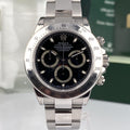 2009 Rolex Daytona 116520 New Old Stock Black Dial Full Stickers NOS Large Buckle Complete