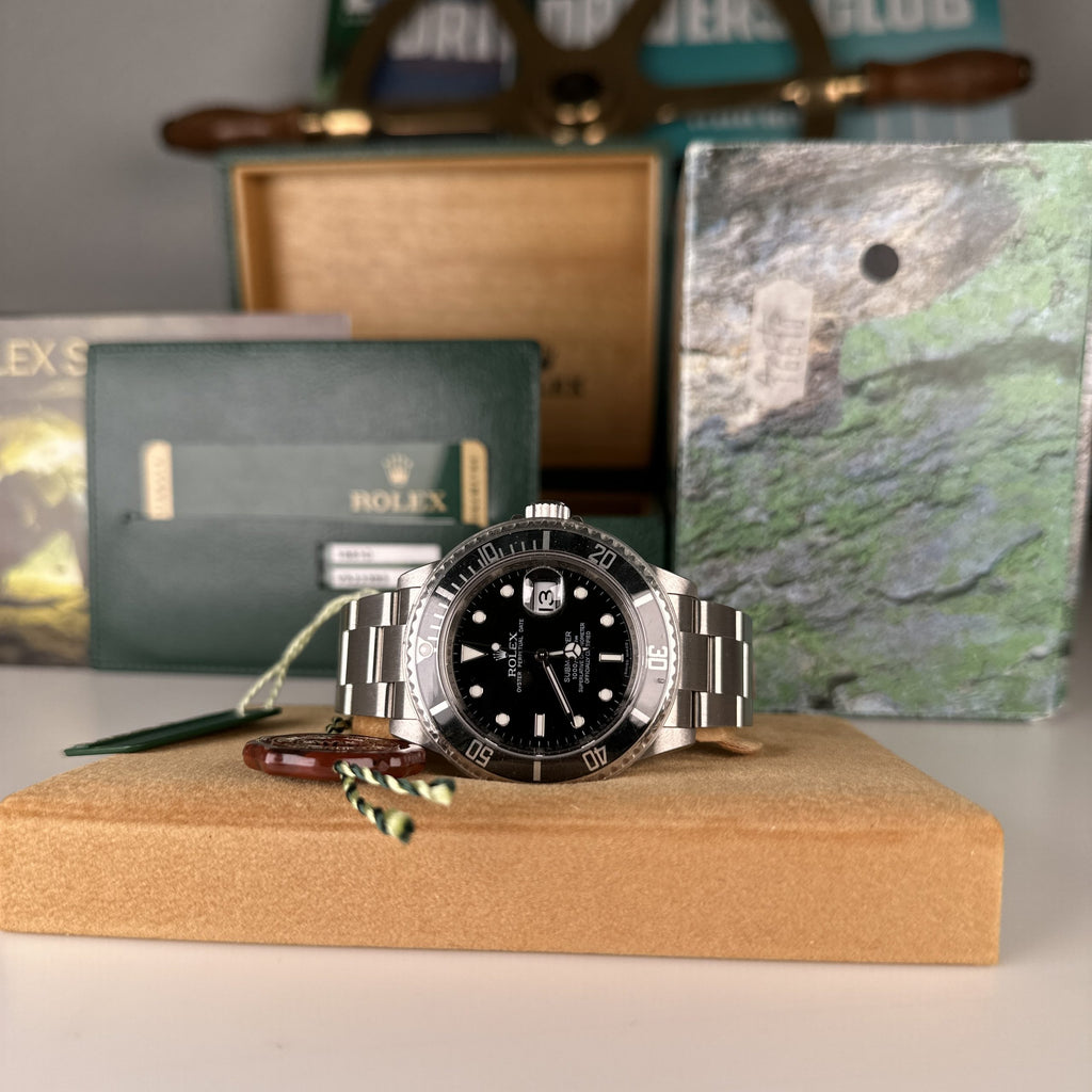 2010 Rolex Submariner 16610 New Old Stock Full Stickers complete set NOS