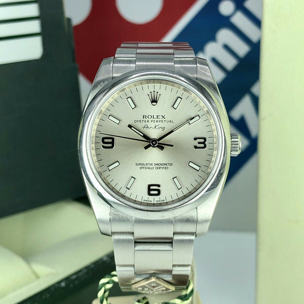 2012 Rolex Air-King 114200 Domino’s Pizza with Box and Papers