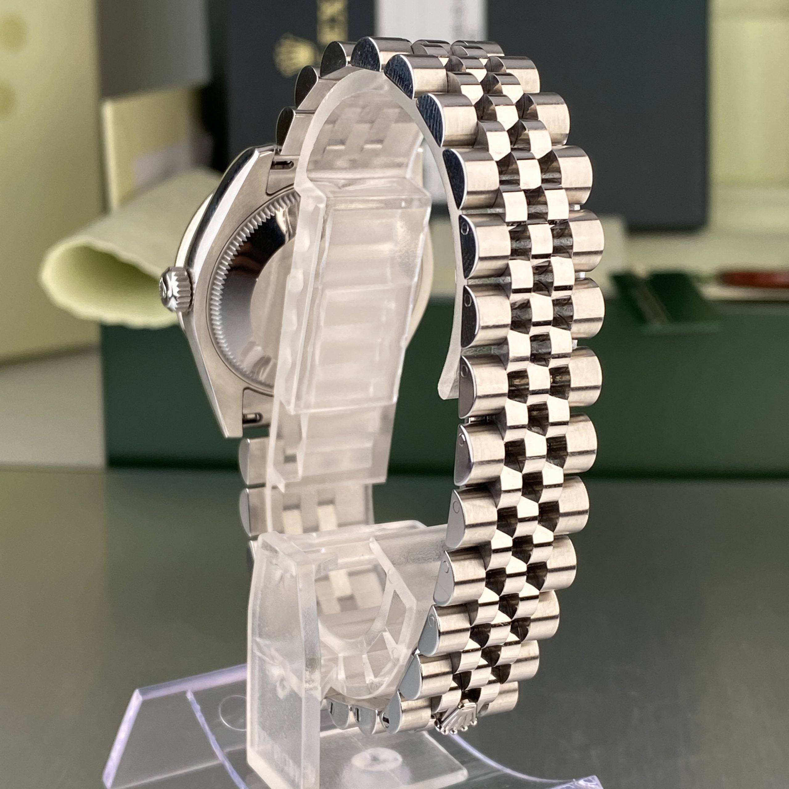 2014 Rolex Datejust 178384 Ladies 31mm Factory Diamond MOP Dial & Bezel with Box & Card