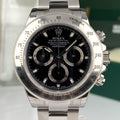 2014 Rolex Daytona 116520 New Old Stock APH Black Dial Random Full Stickers NOS Complete