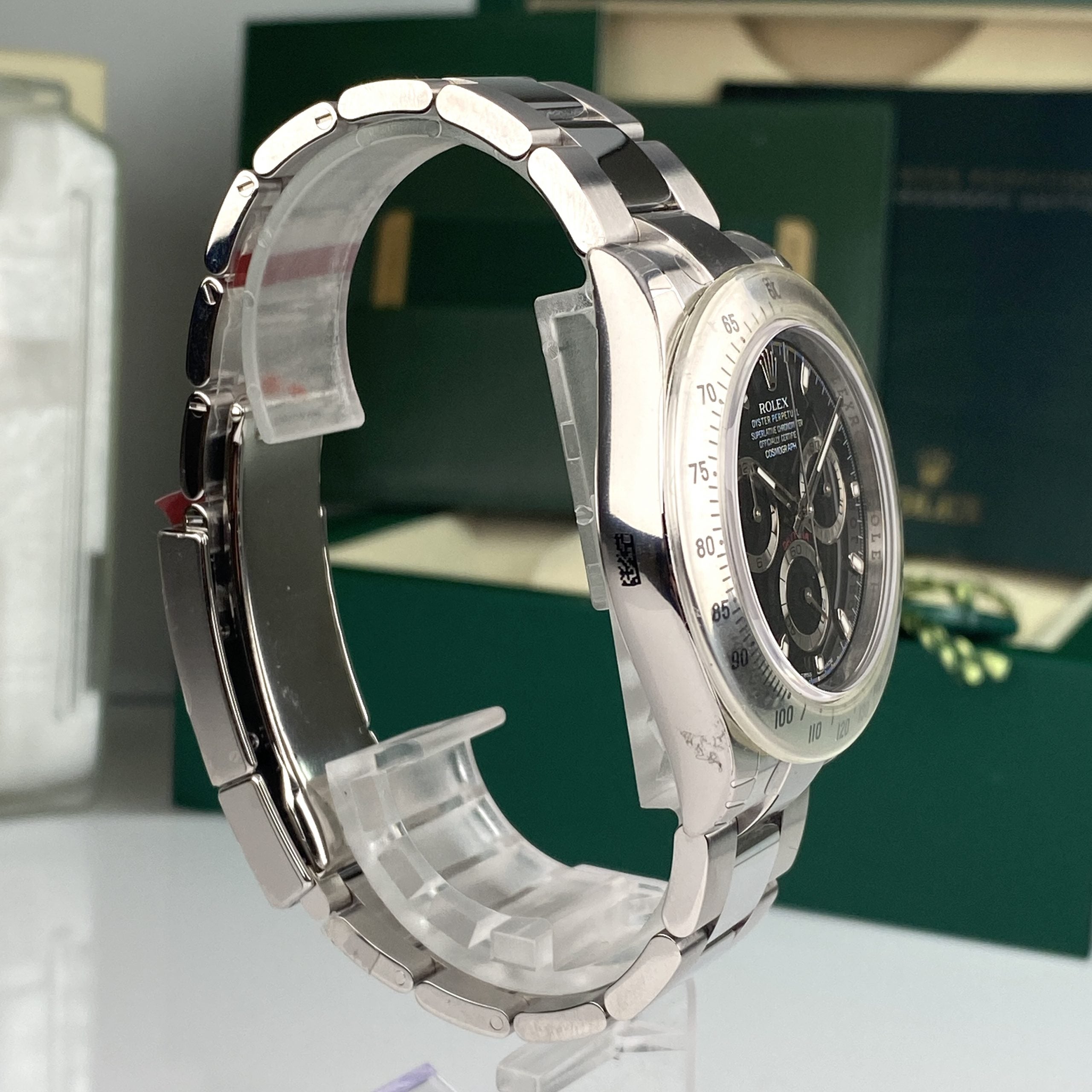 2014 Rolex Daytona 116520 New Old Stock APH Black Dial Random Full Stickers NOS Complete