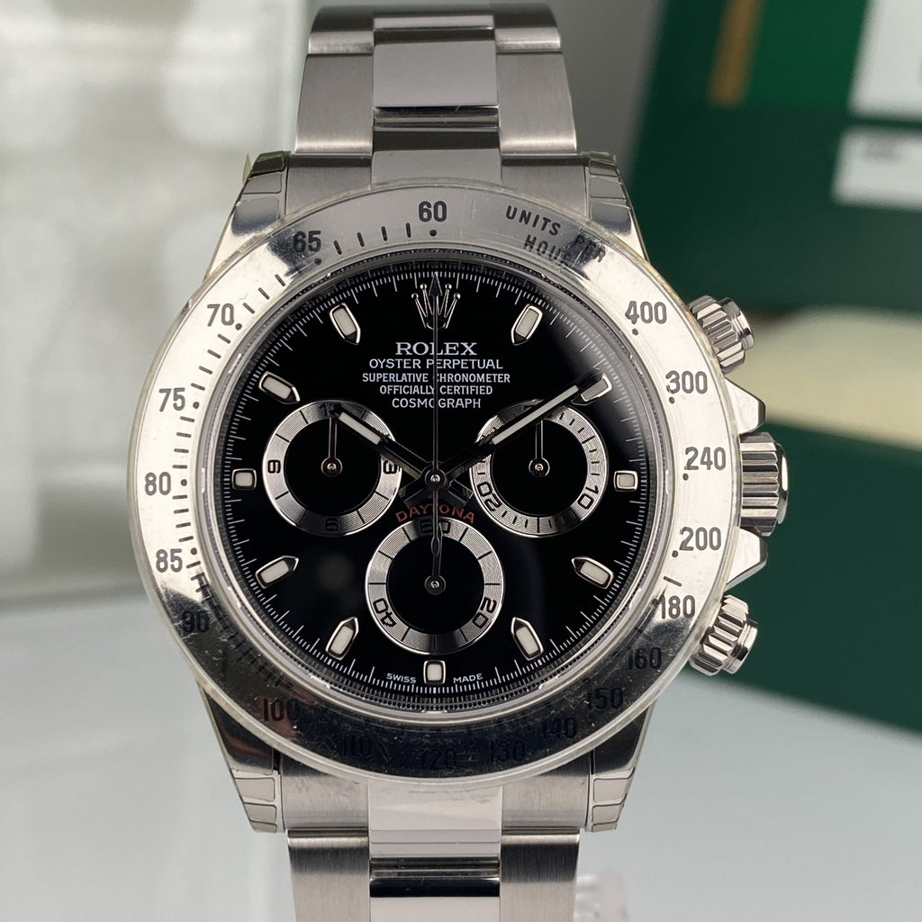2014 Rolex Daytona 116520 New Old Stock Black Dial Random Full Stickers NOS Complete