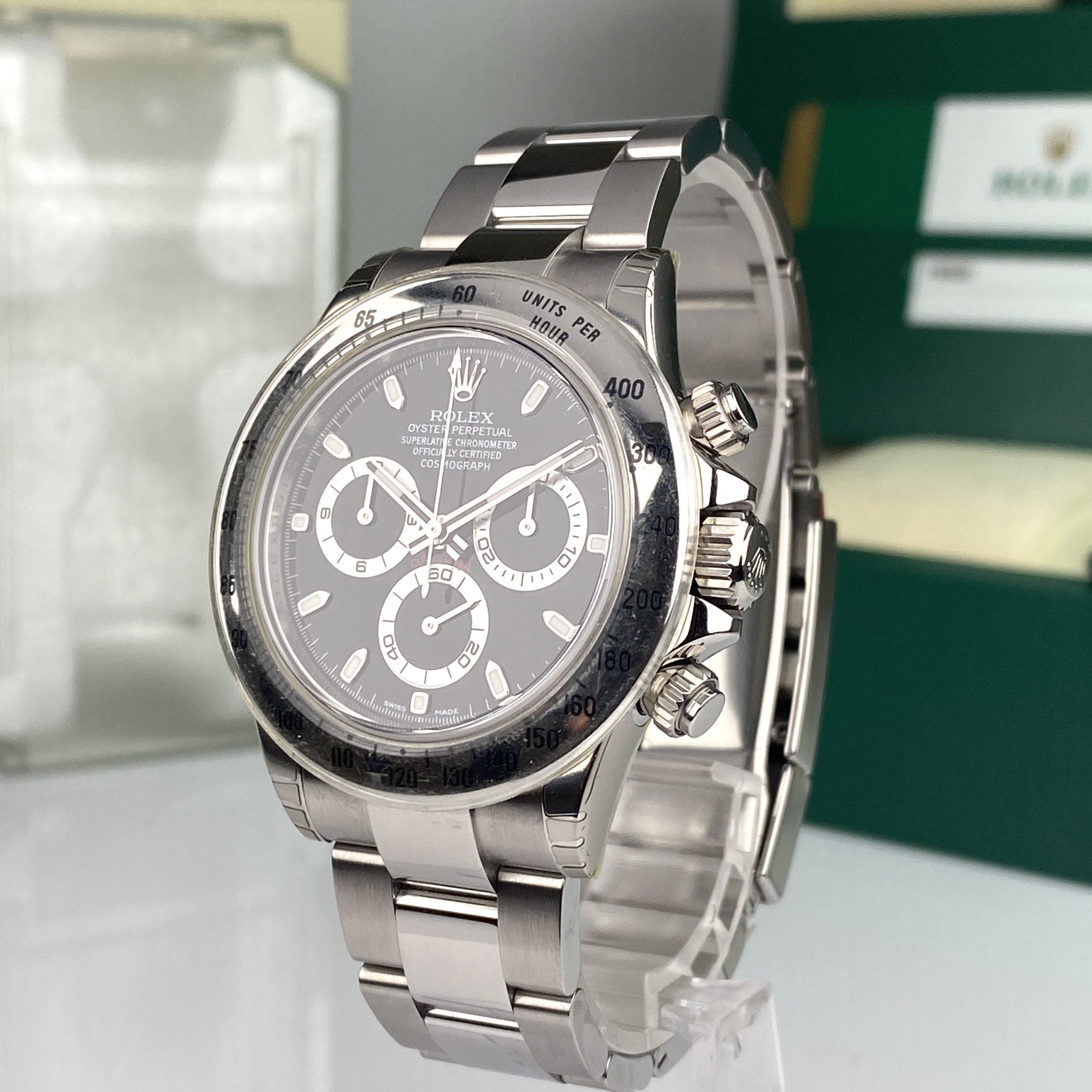2014 Rolex Daytona 116520 New Old Stock Black Dial Random Full Stickers NOS Complete