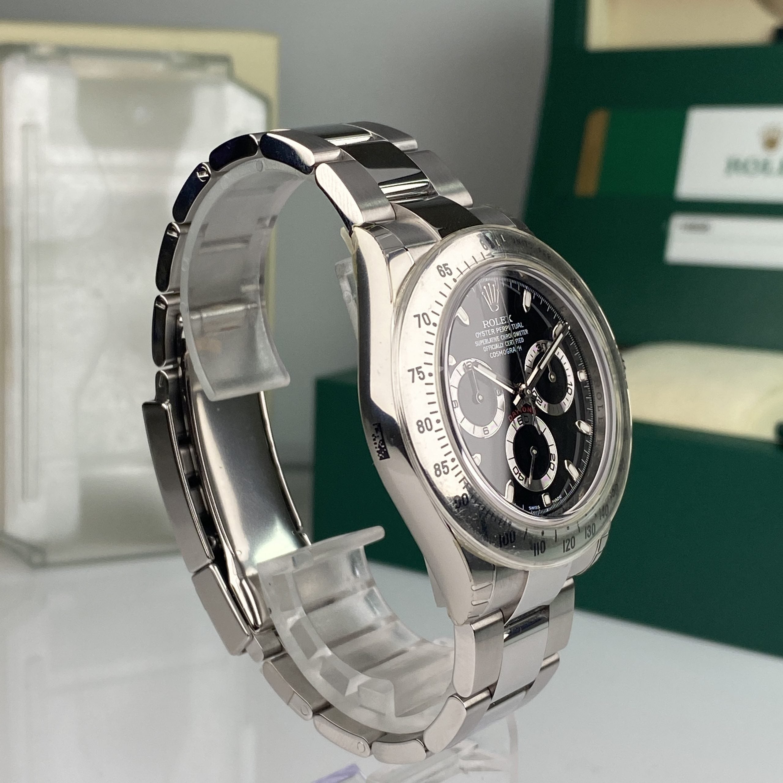 2014 Rolex Daytona 116520 New Old Stock Black Dial Random Full Stickers NOS Complete