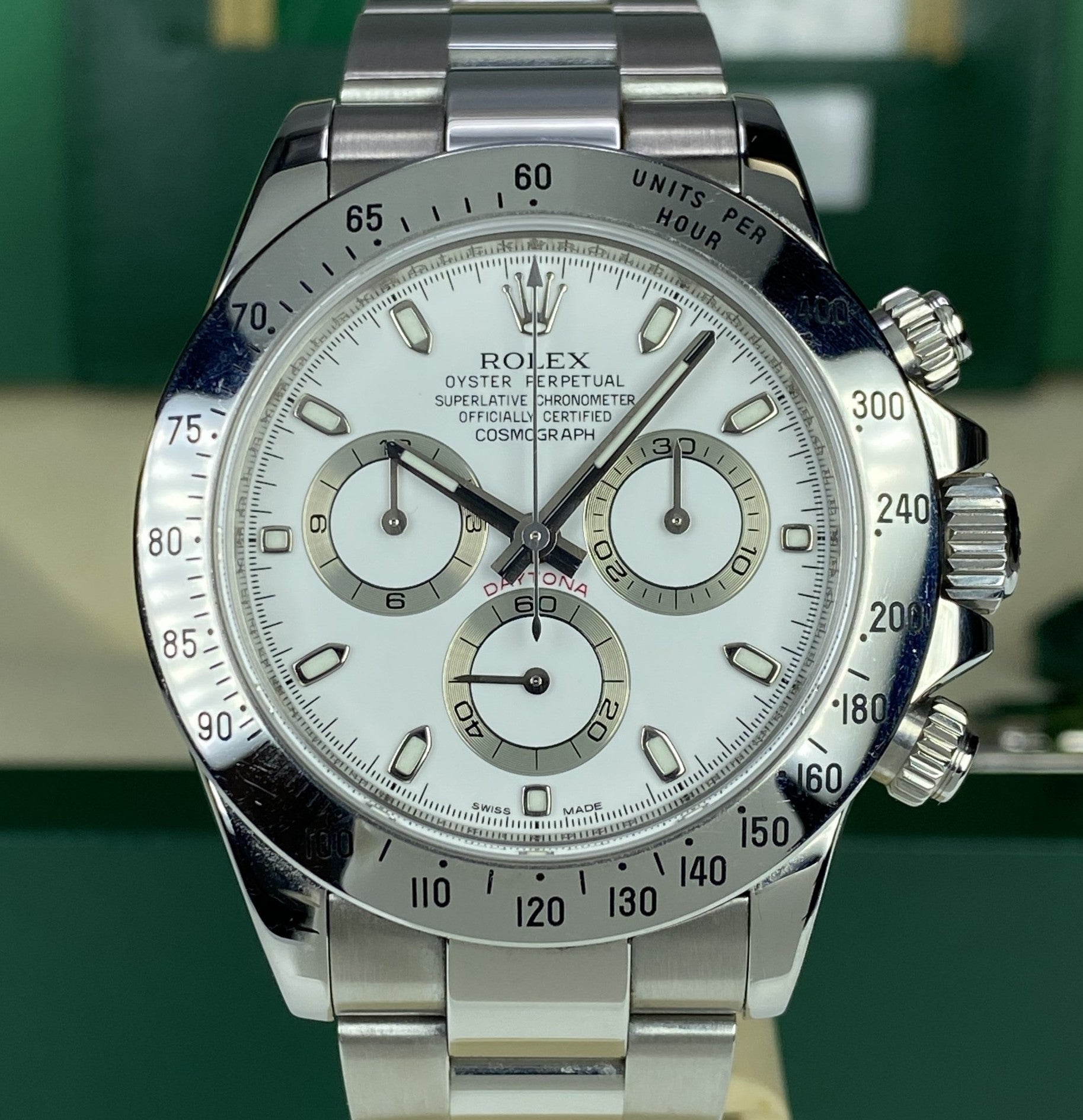 2014 Rolex Daytona 116520 White Dial Full Set Box & papers