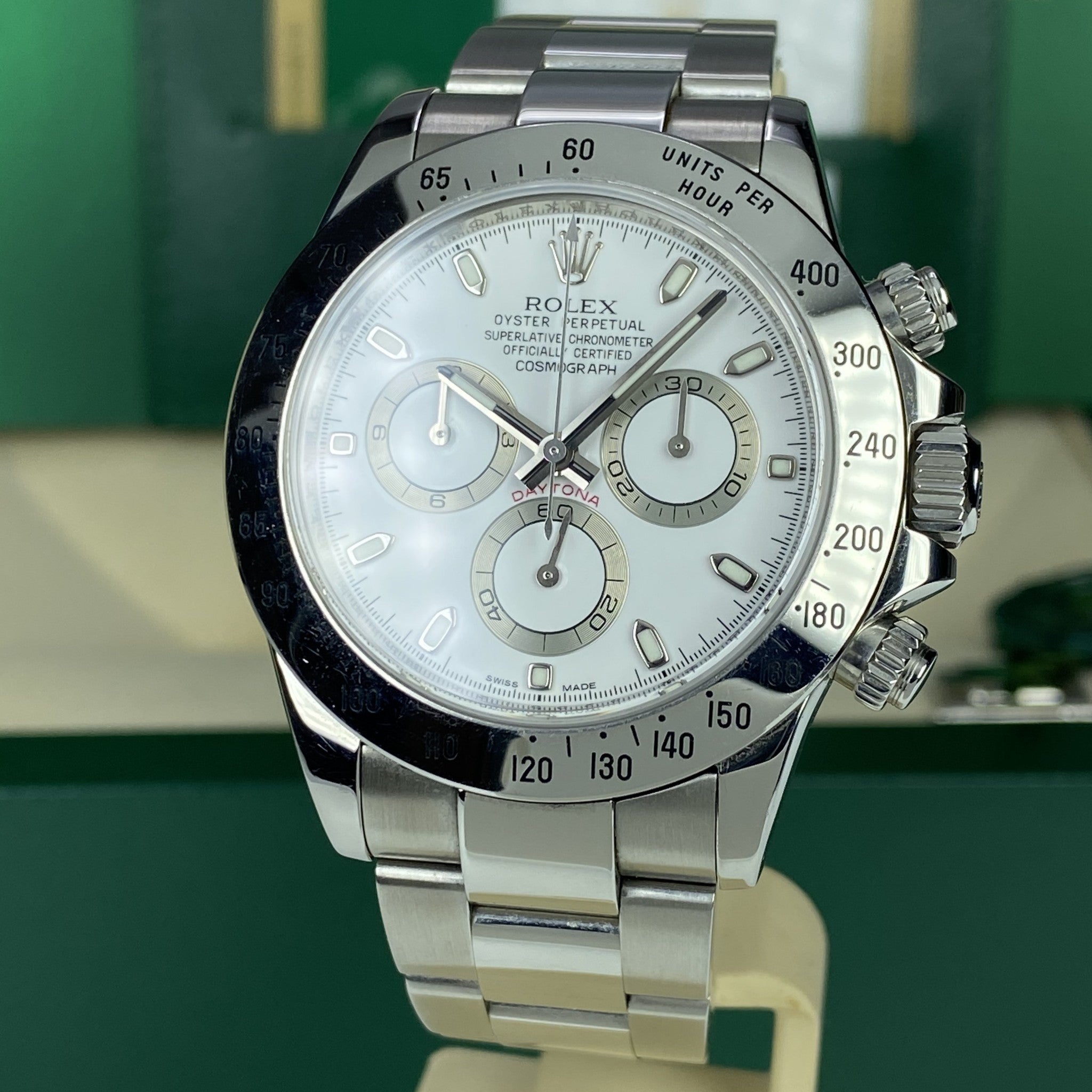 2014 Rolex Daytona 116520 White Dial Full Set Box & papers