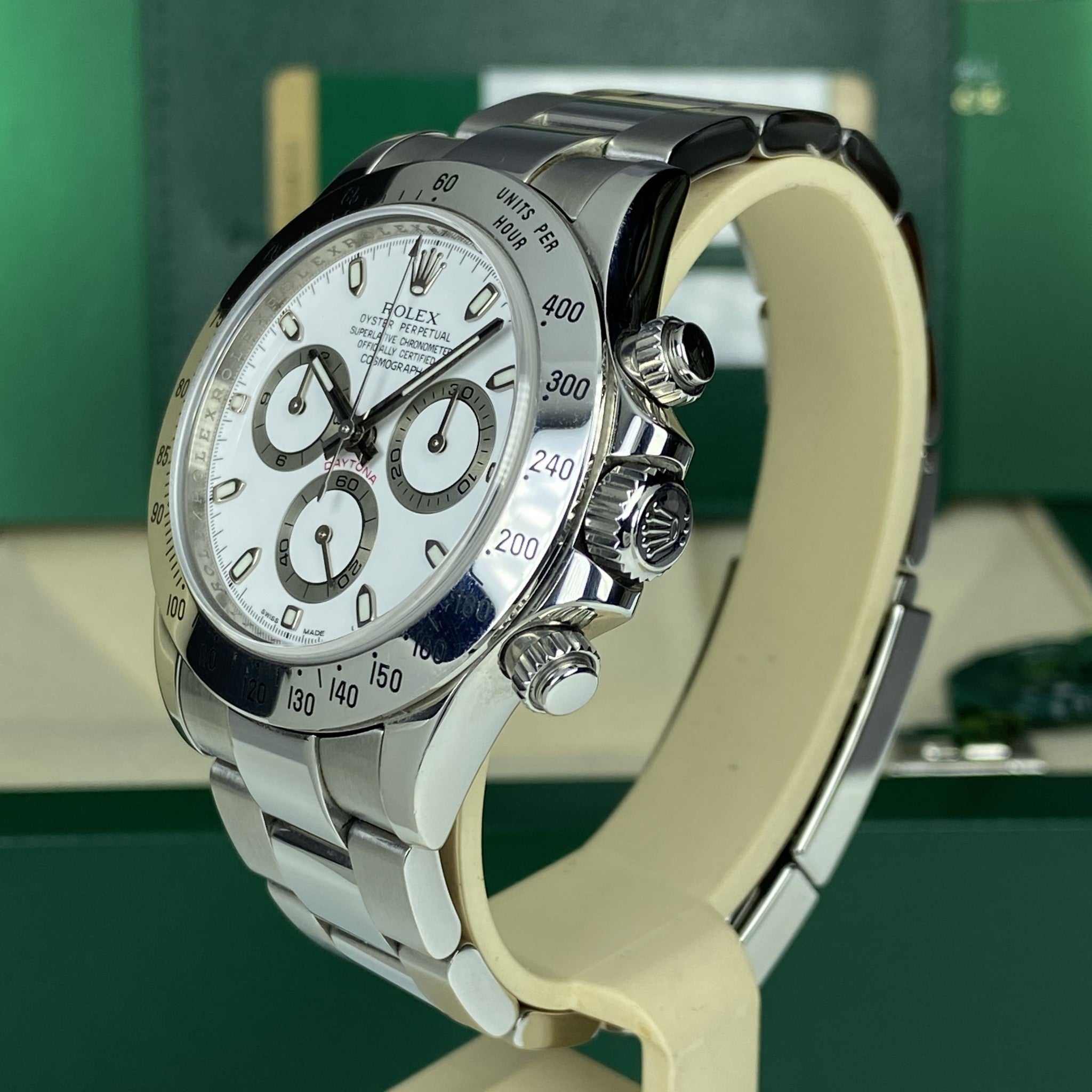 2014 Rolex Daytona 116520 White Dial Full Set Box & papers