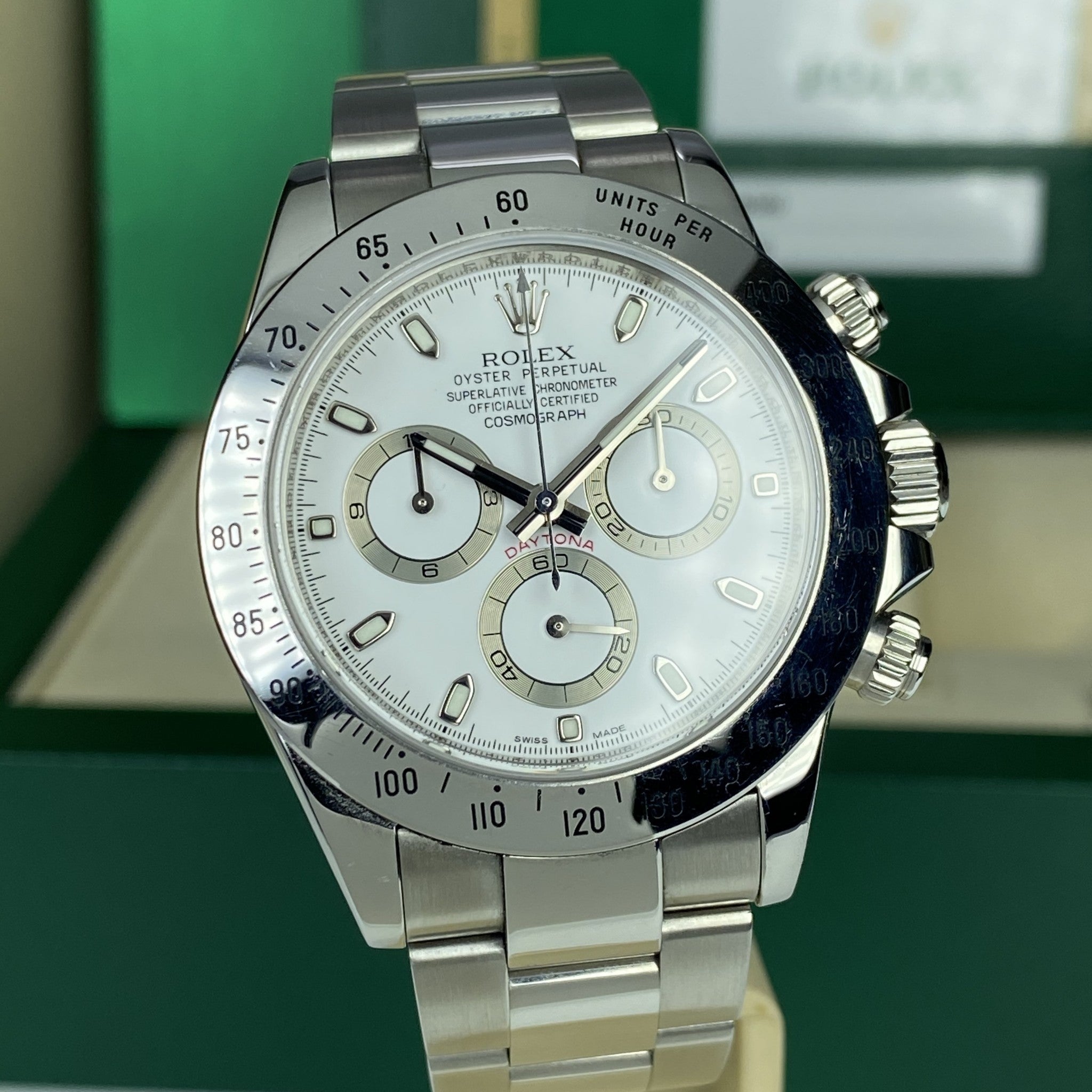 2014 Rolex Daytona 116520 White Dial Full Set Box & papers